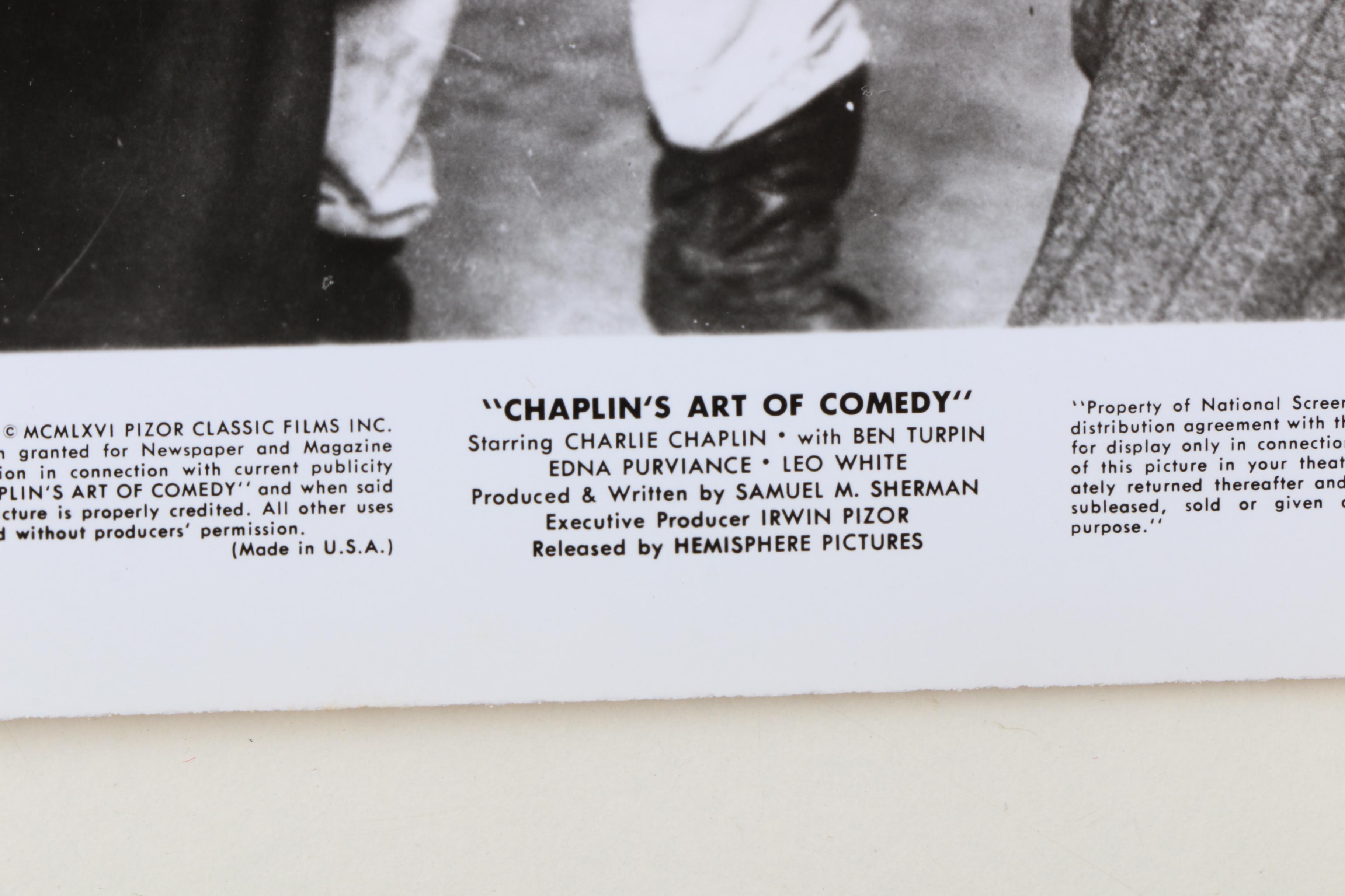 Vintage Charlie Chaplin Film Lobby Cards