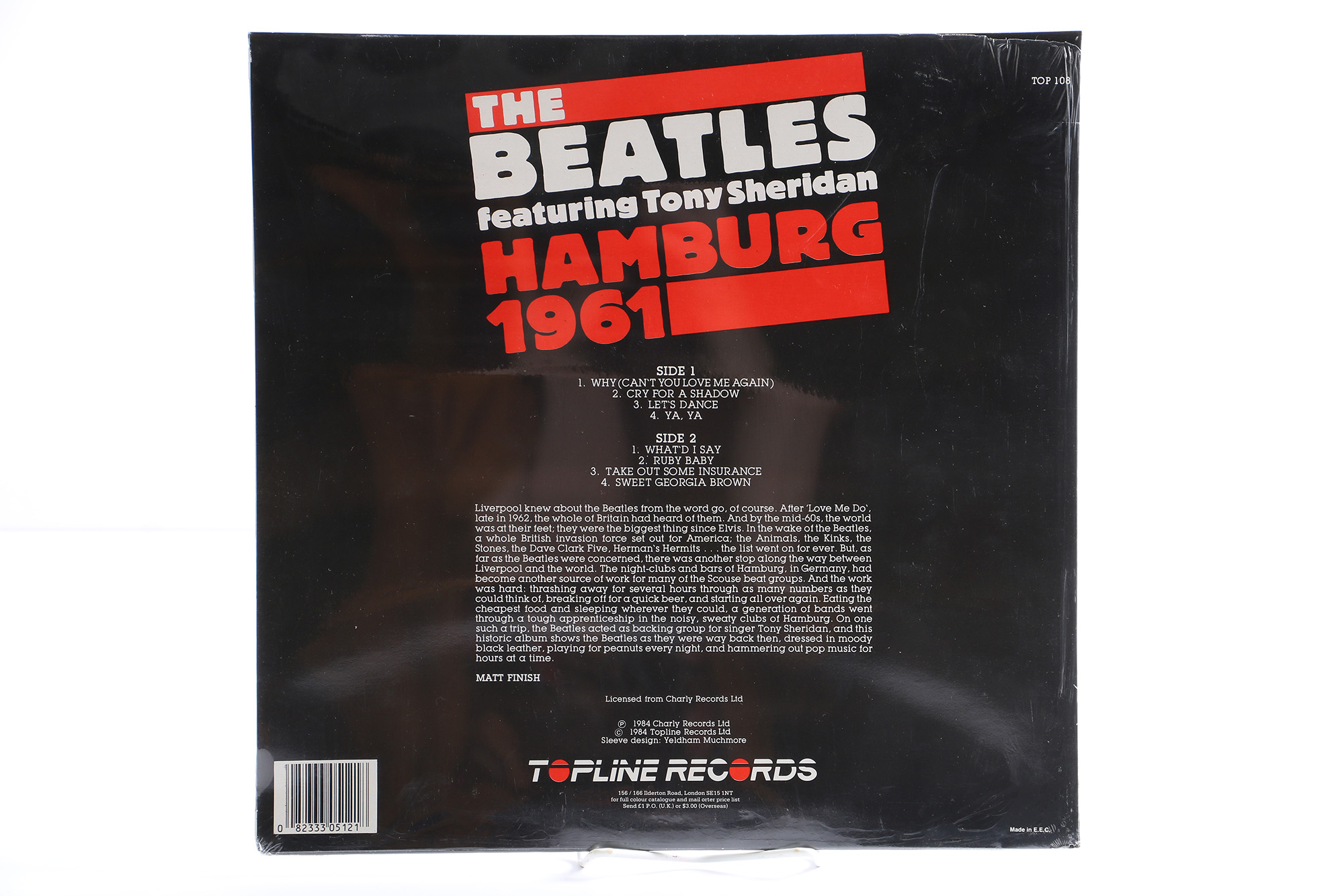 The Beatles Featuring Tony Sheridan "Hamburg 1961" Sealed LP