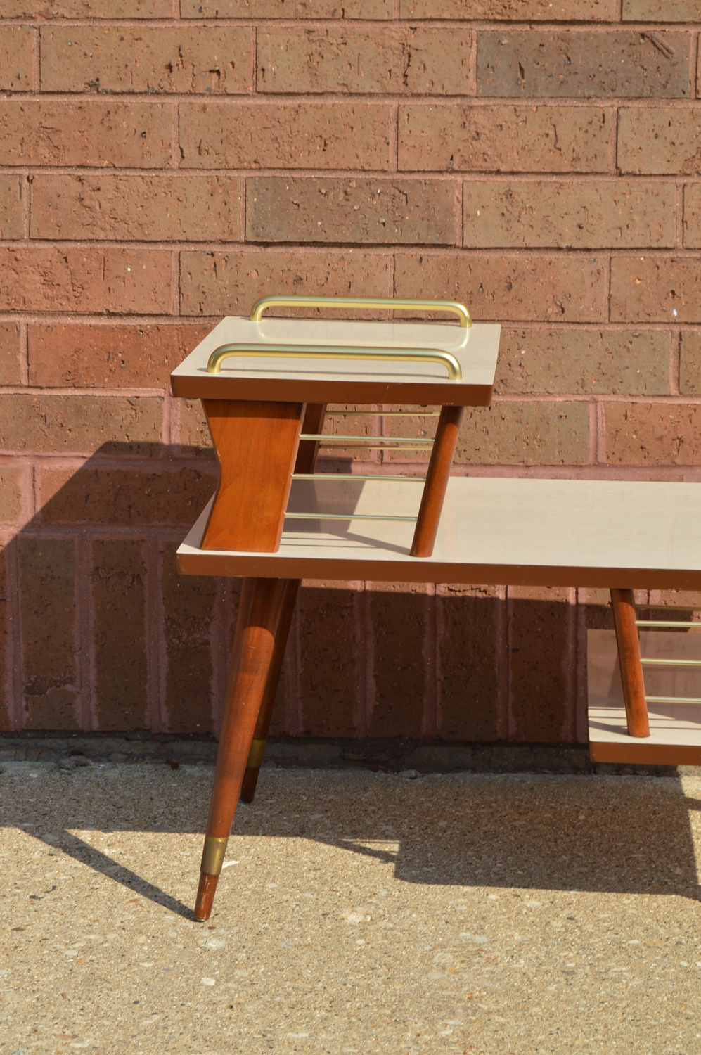 Mid Century Modern Laminate Top End Table