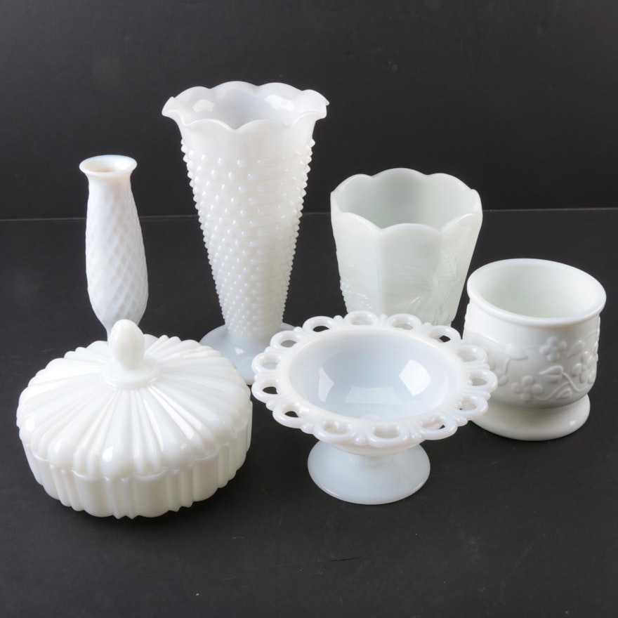 Milk Glass Decor Collection