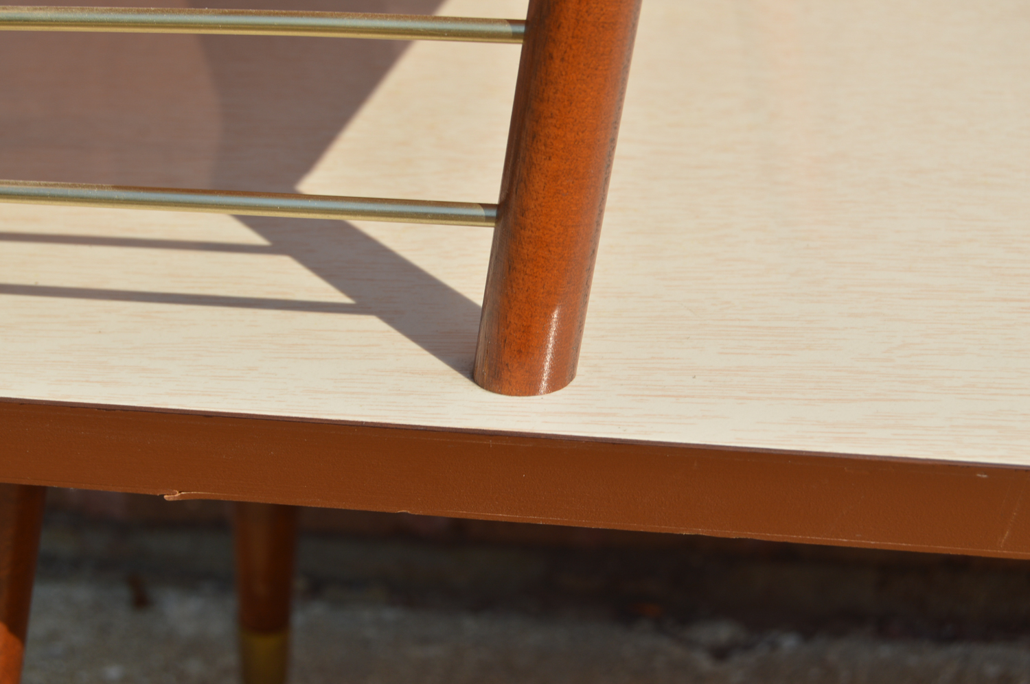 Mid Century Modern Laminate Top End Table
