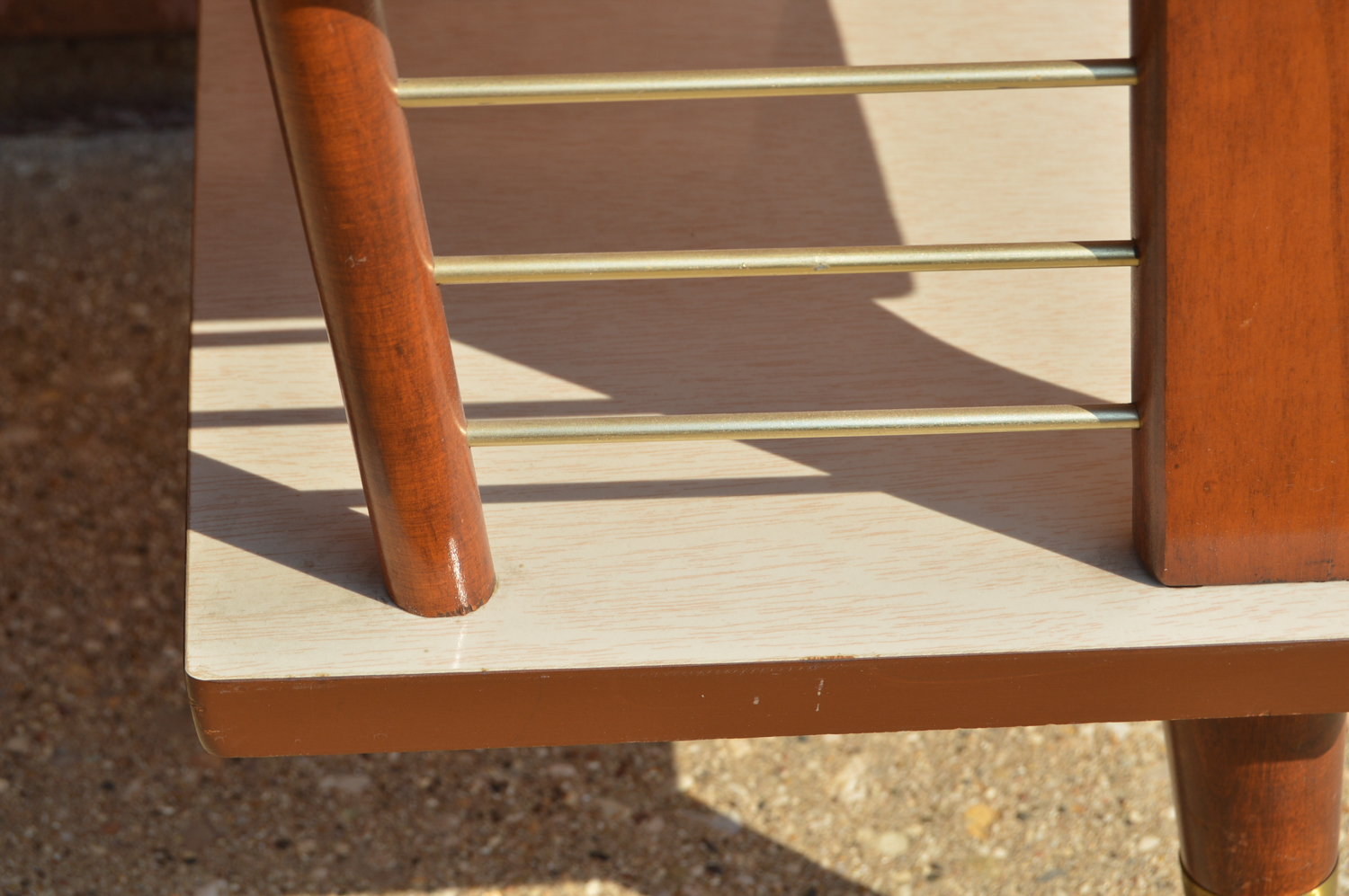 Mid Century Modern Laminate Top End Table