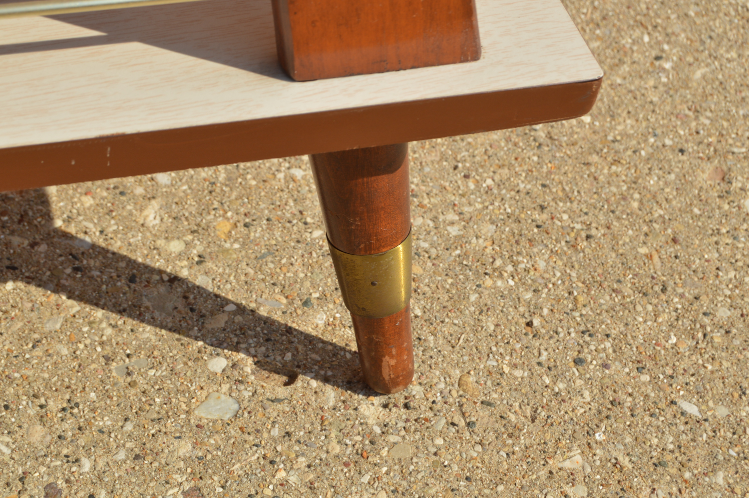 Mid Century Modern Laminate Top End Table