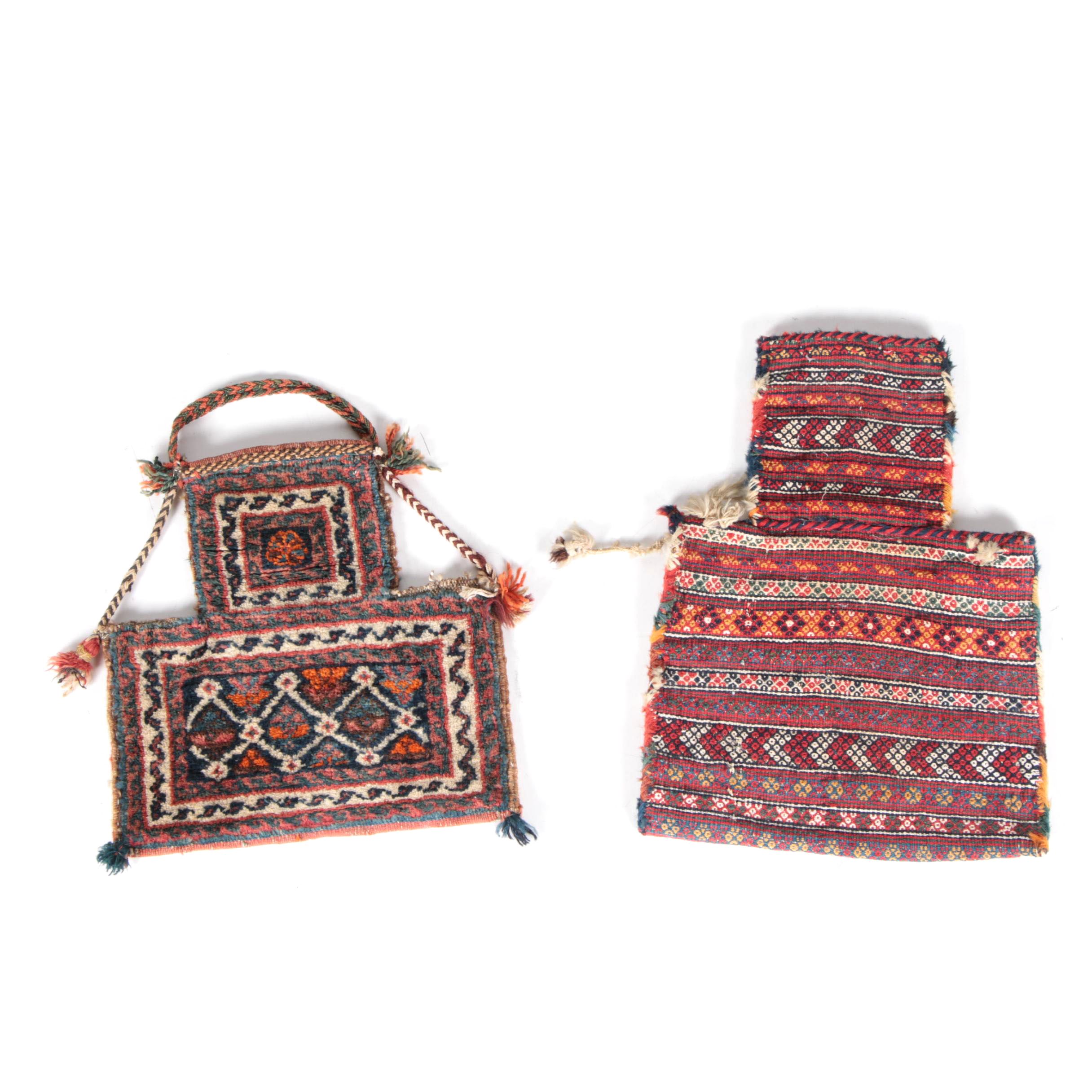 Handwoven and Hand-Knotted Persian Salt Bags