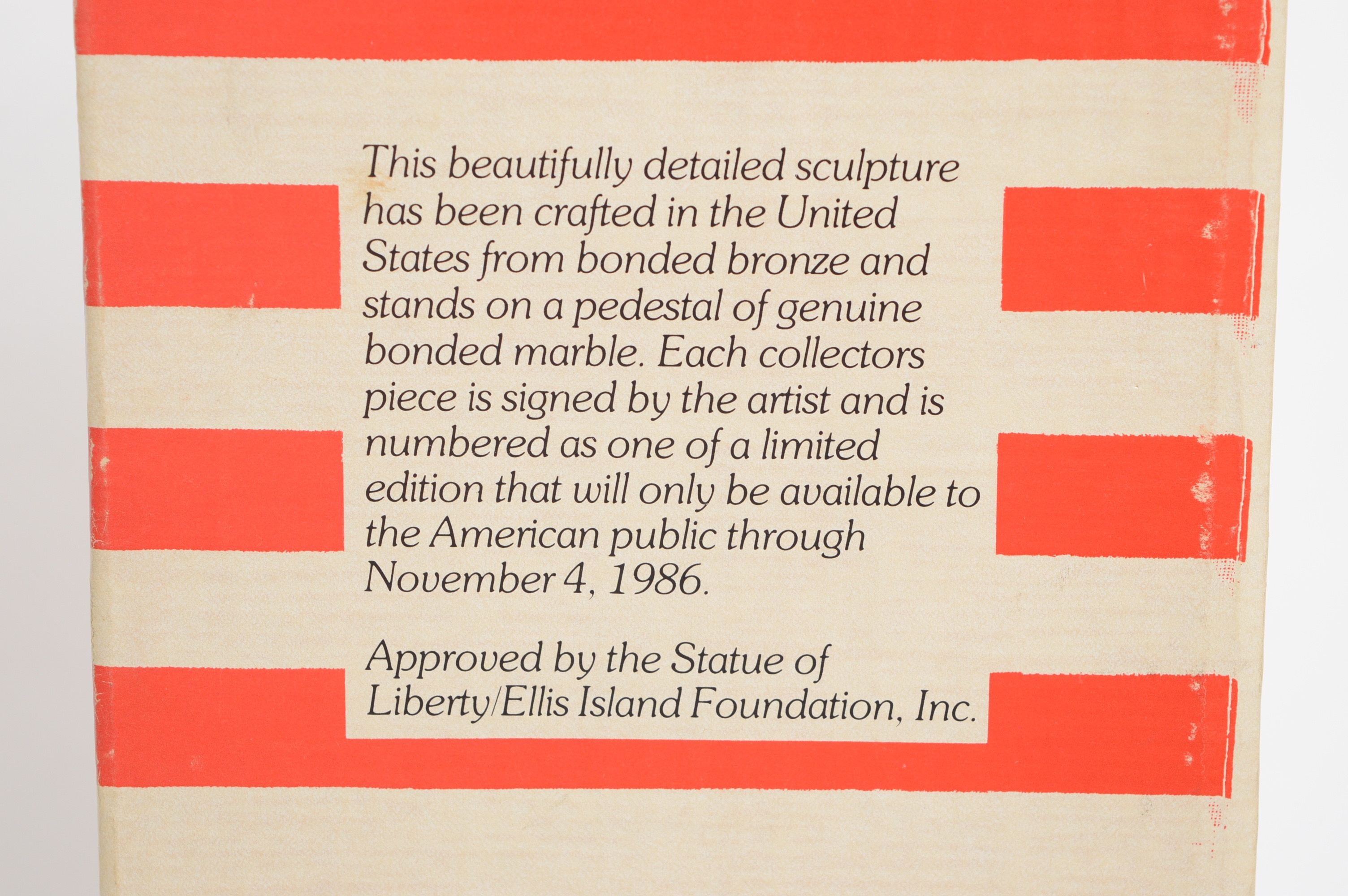 Lady Liberty Commemorative Scaled Replica