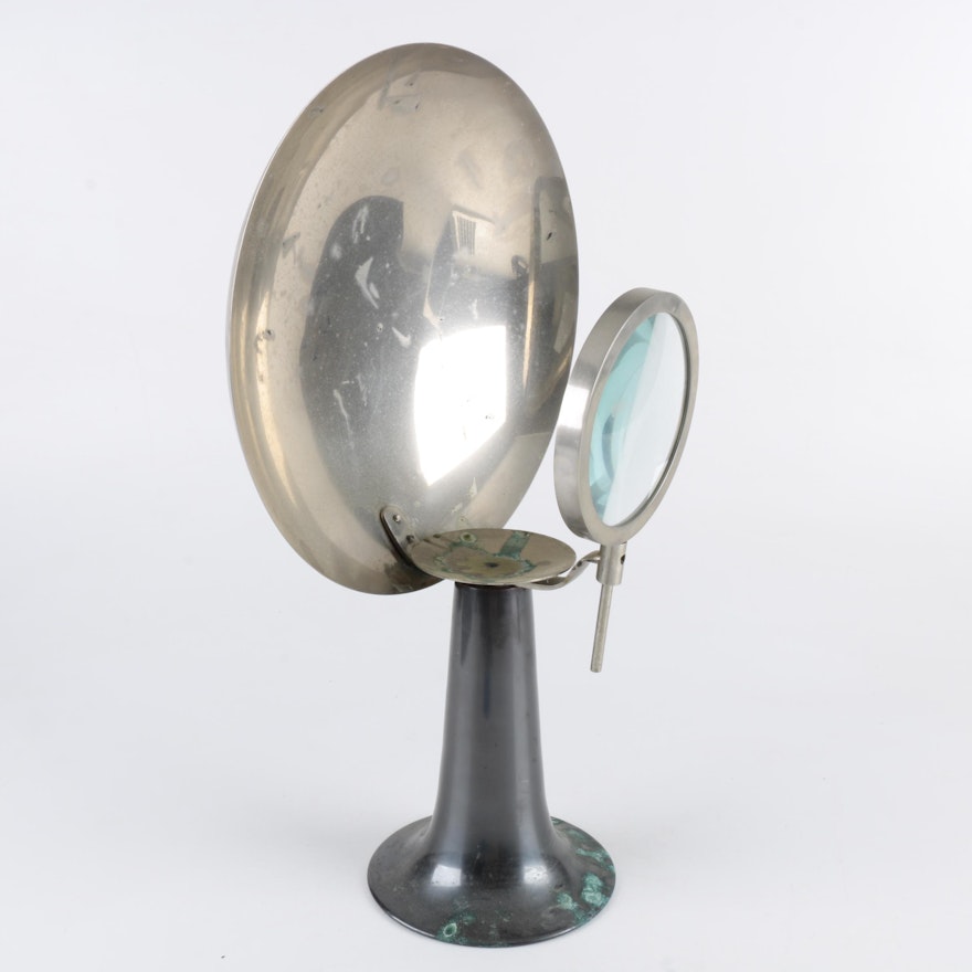 Vintage Metal Parabolic Wick Lamp