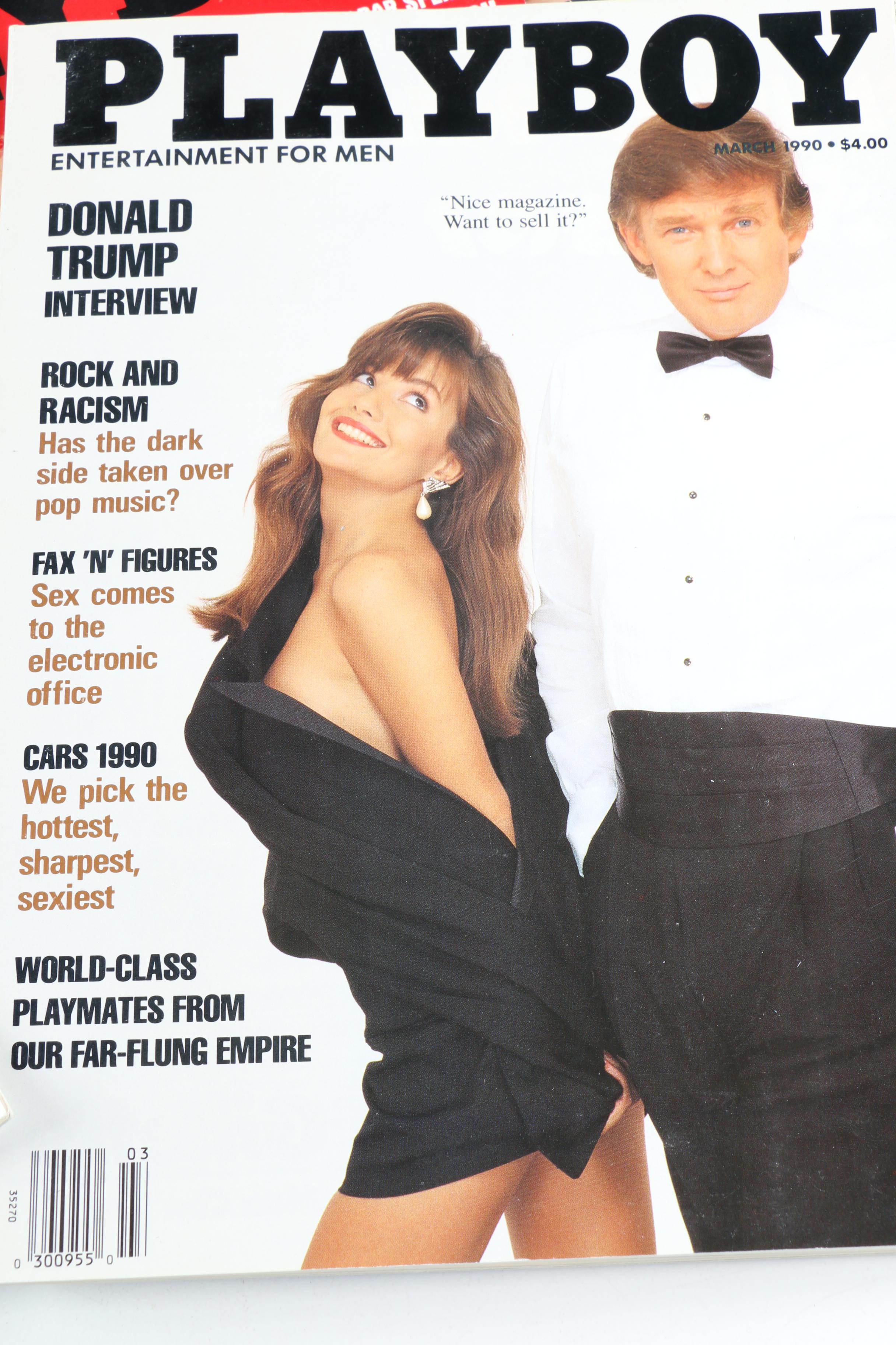 Collection of "Playboy" Magazines Featuring Donald Trump Interview