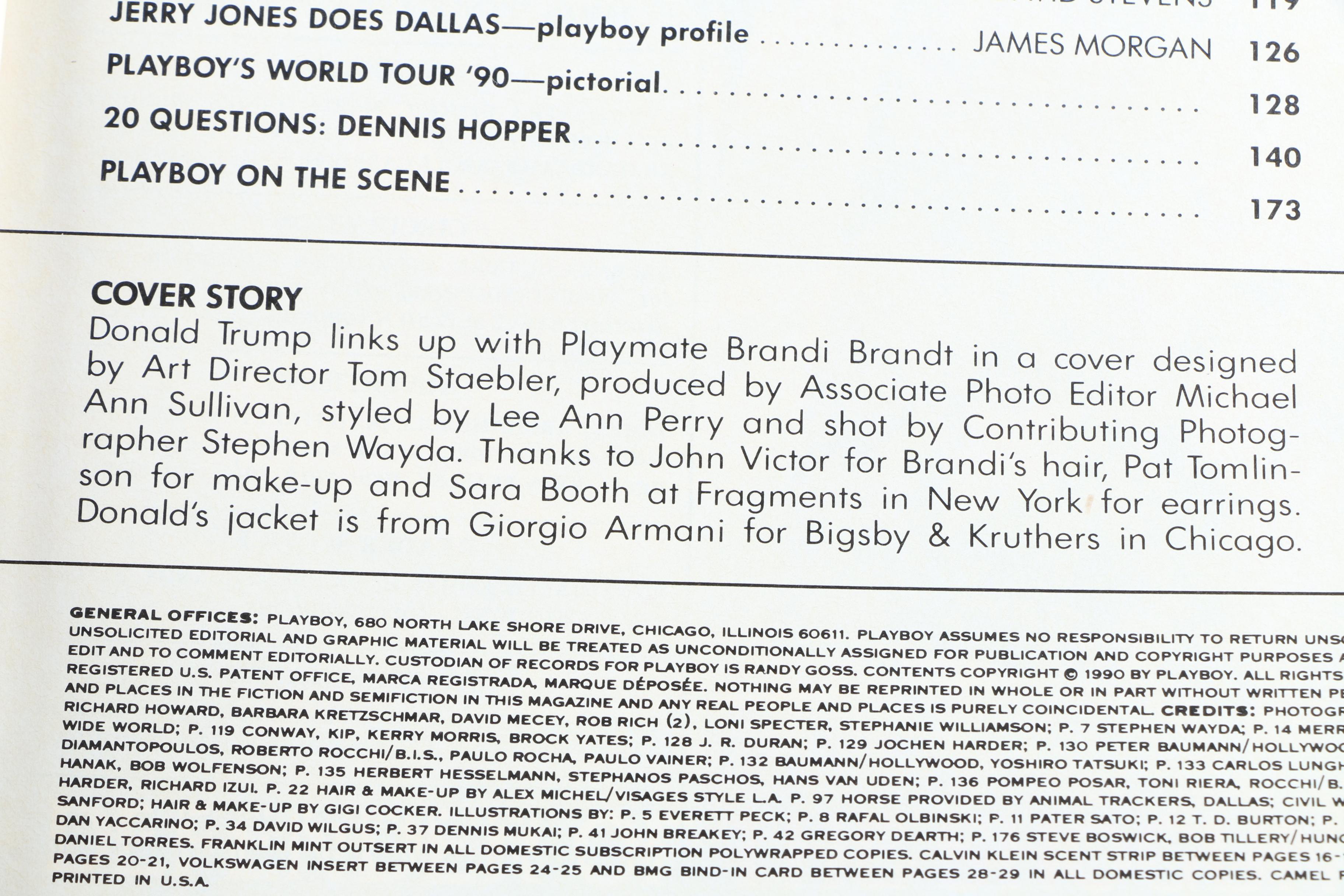 Collection of "Playboy" Magazines Featuring Donald Trump Interview