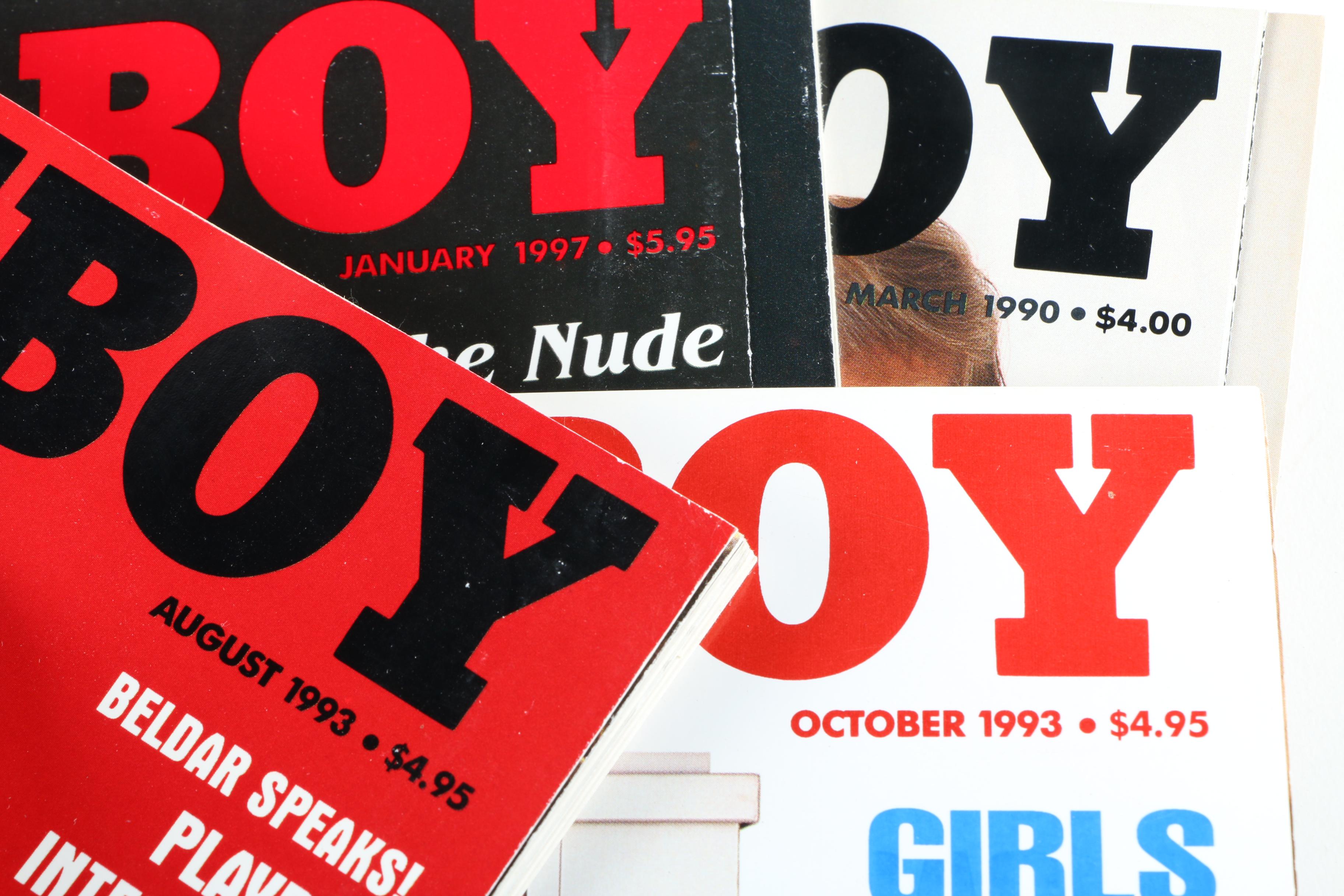 Collection of "Playboy" Magazines Featuring Donald Trump Interview