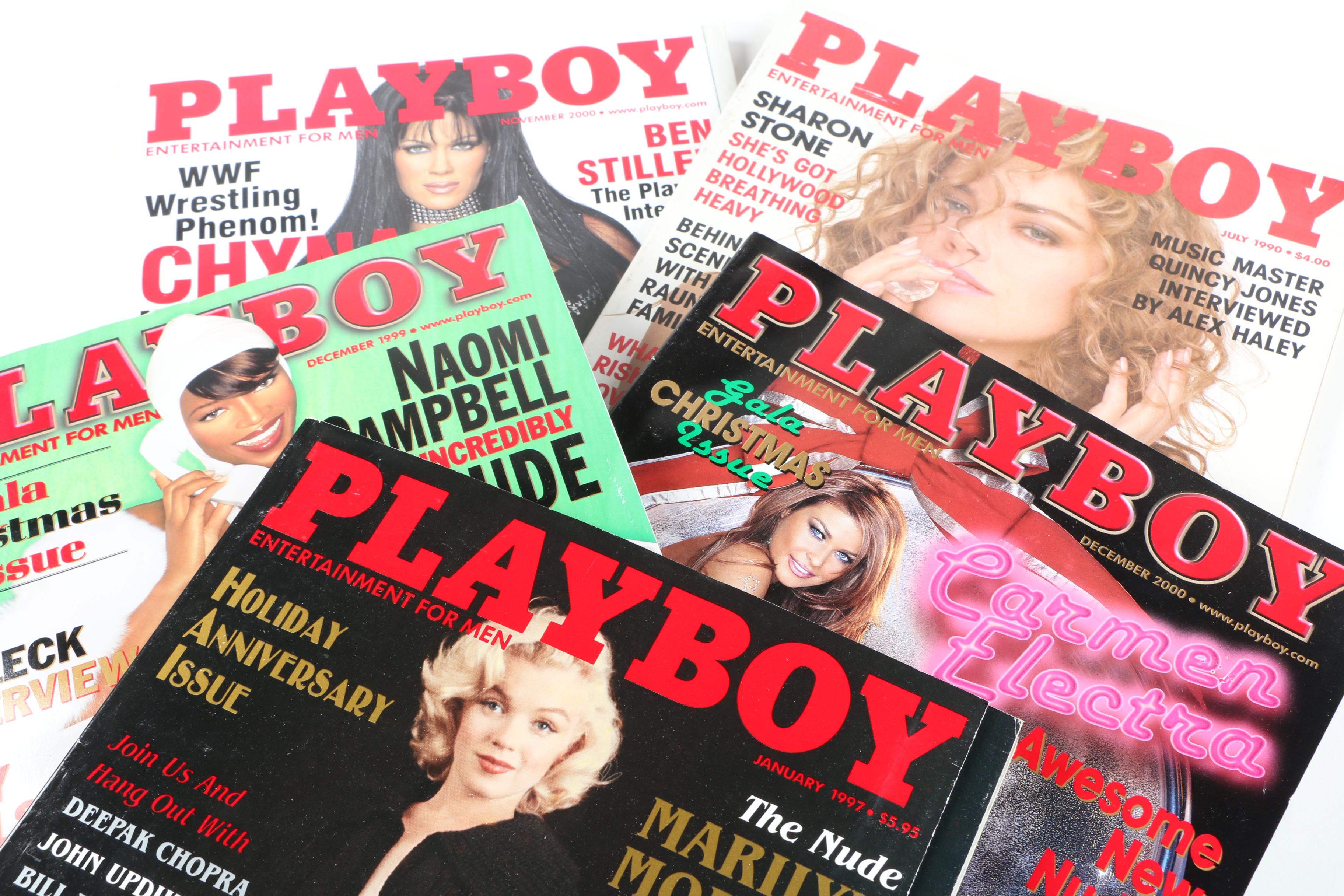 Collection of "Playboy" Magazines Featuring Donald Trump Interview