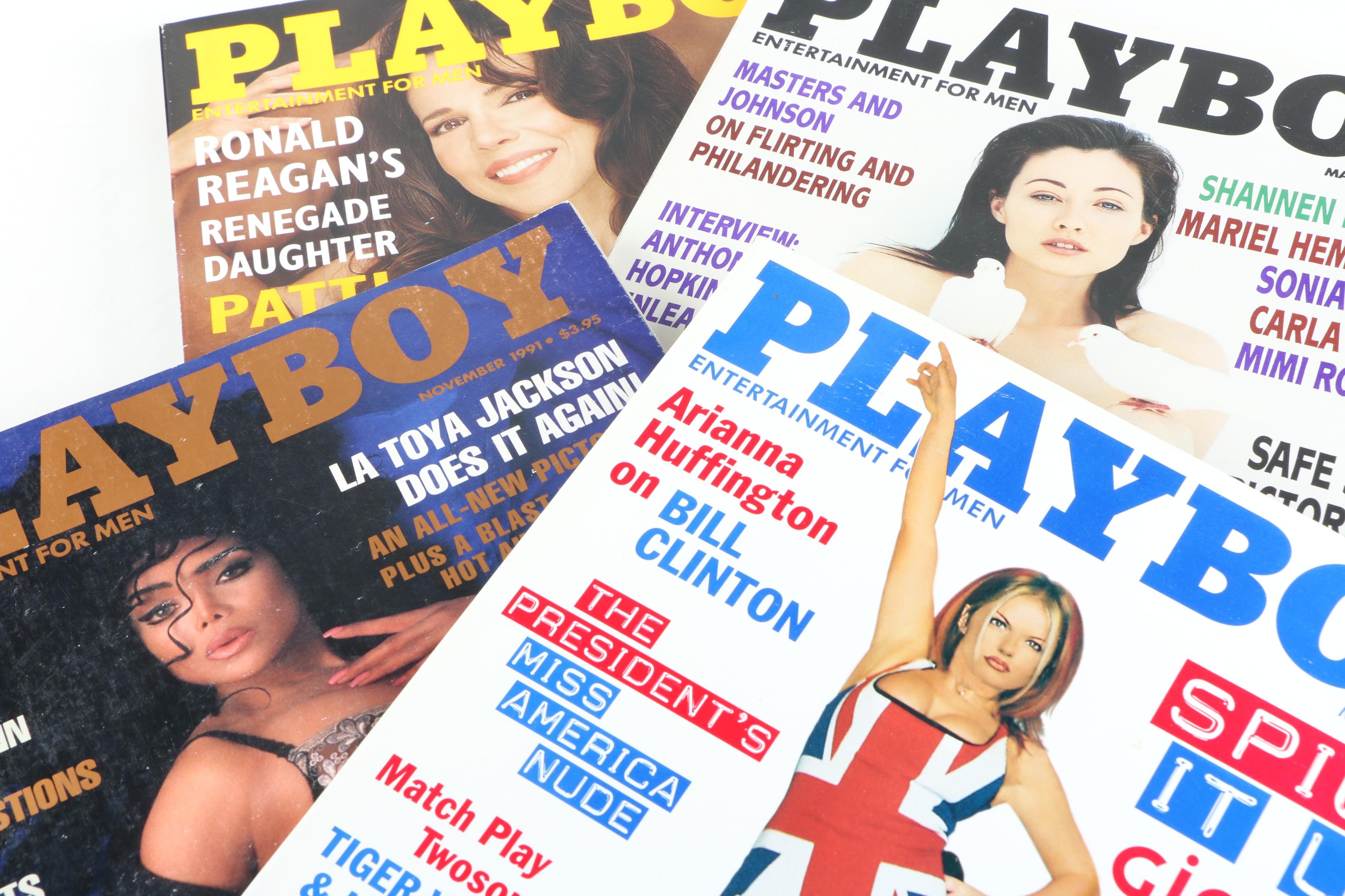 Collection of "Playboy" Magazines Featuring Donald Trump Interview