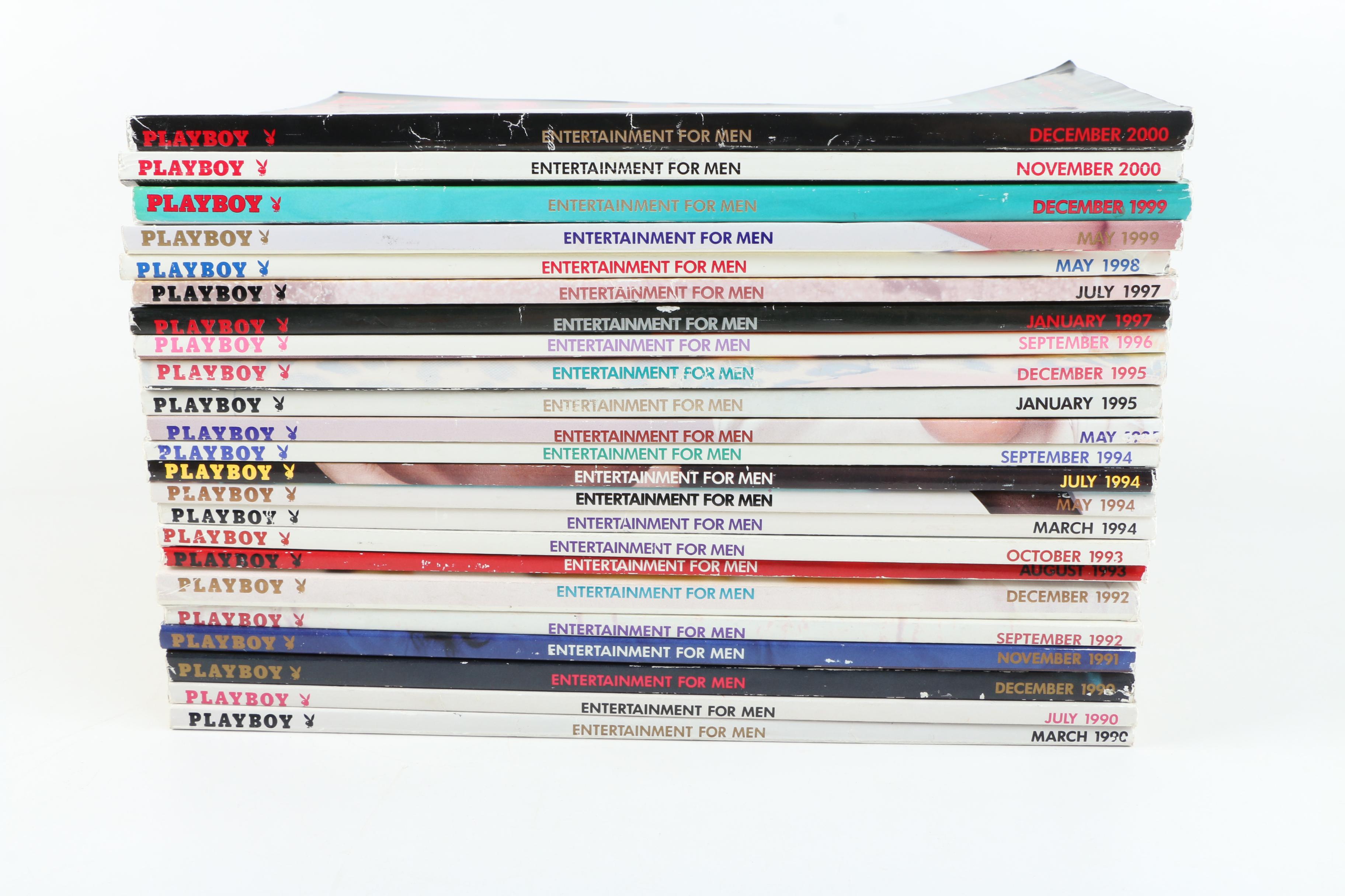 Collection of "Playboy" Magazines Featuring Donald Trump Interview