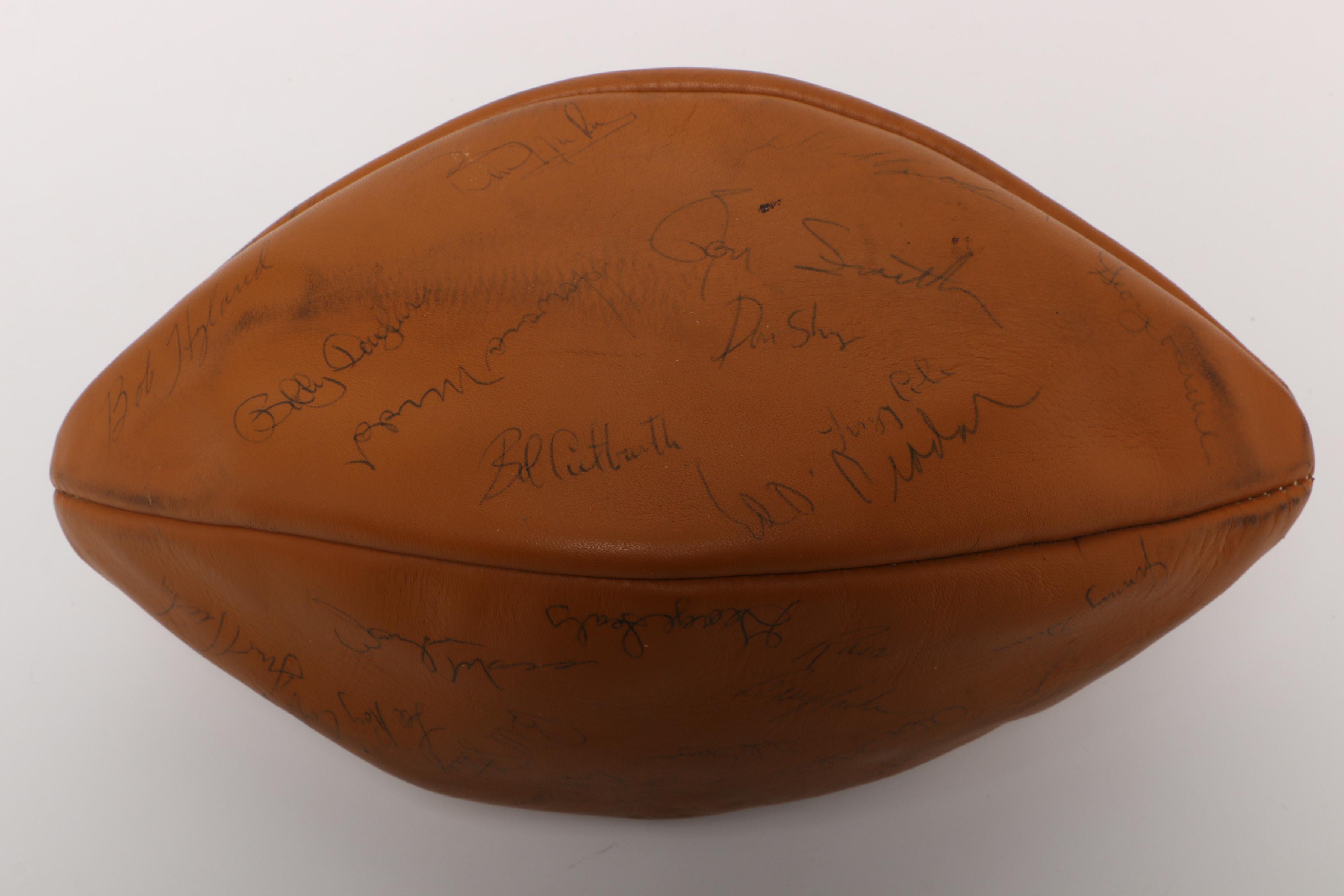 1970 Chicago Bears Signed Football