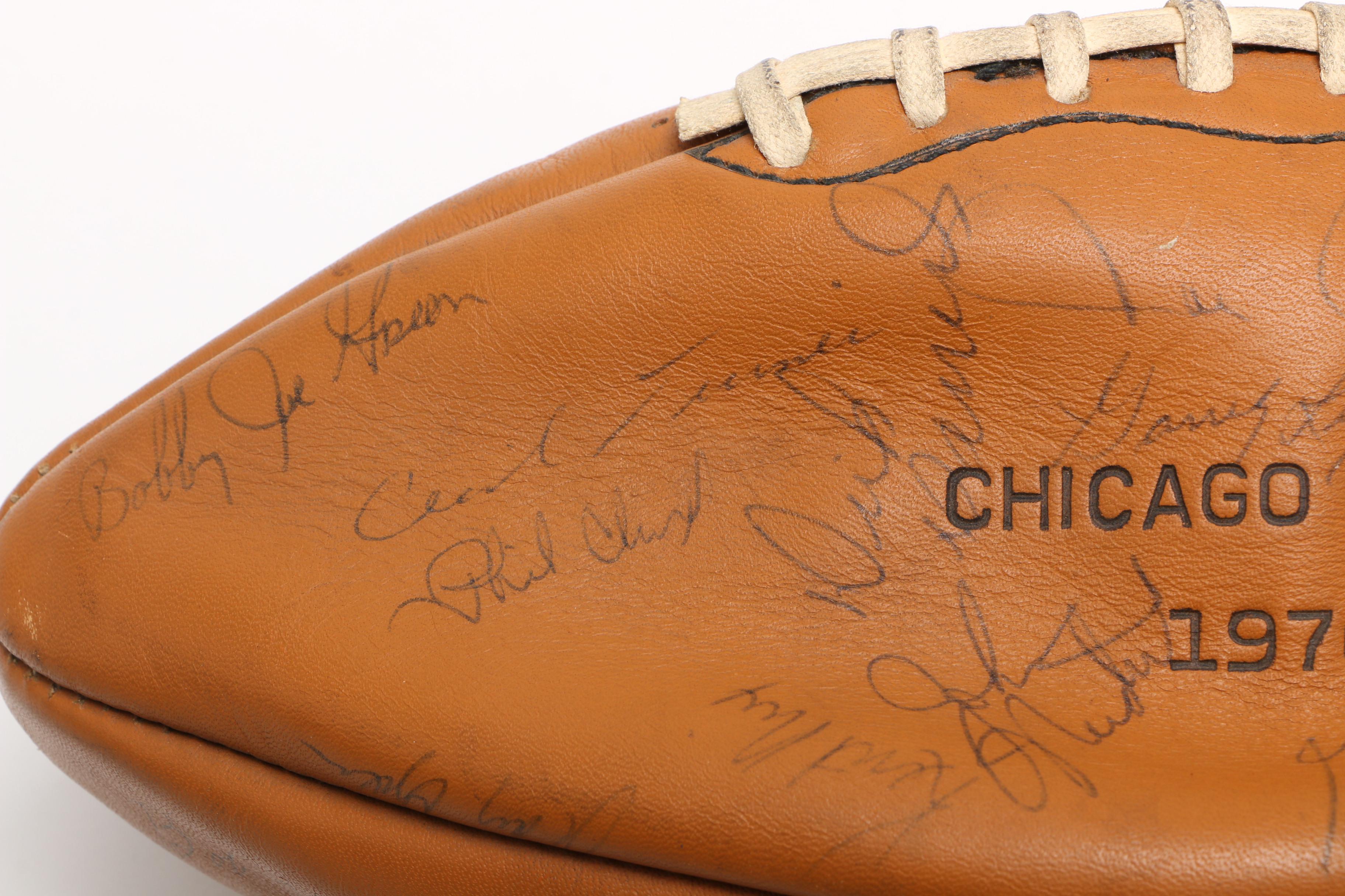 1970 Chicago Bears Signed Football