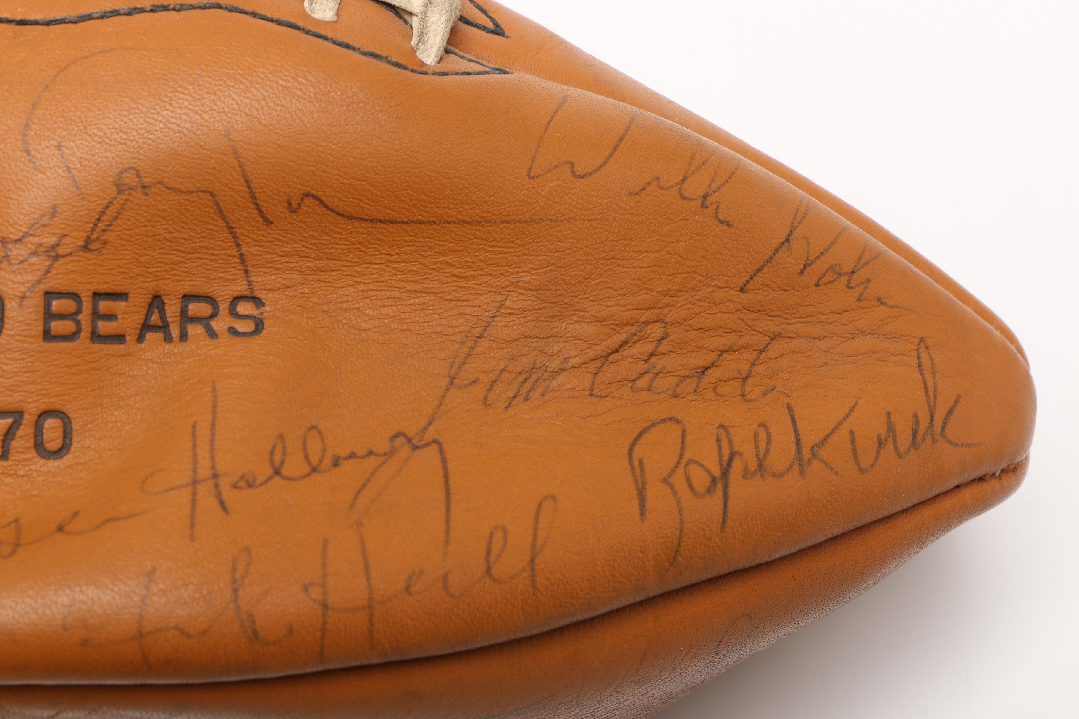 1970 Chicago Bears Signed Football