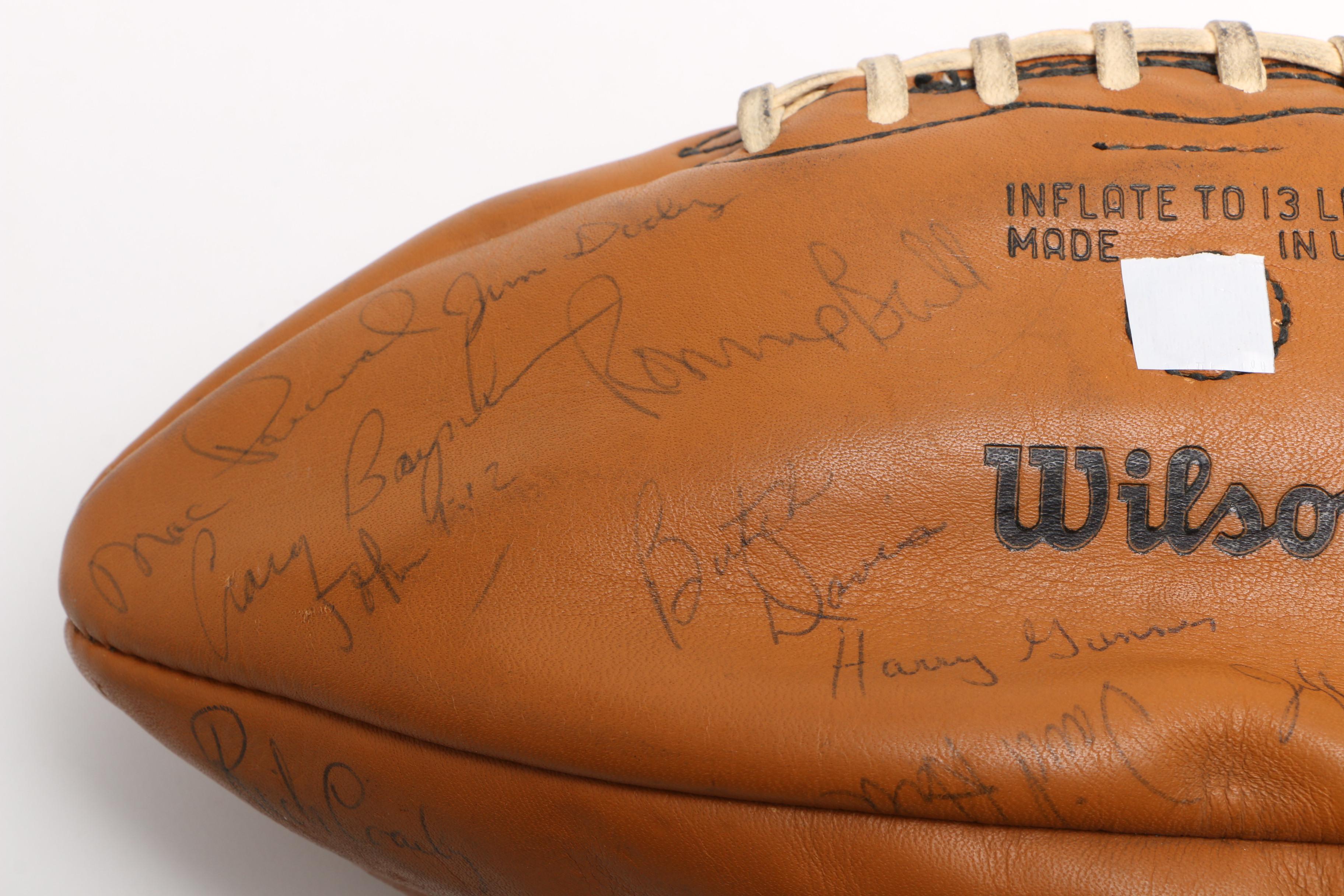1970 Chicago Bears Signed Football
