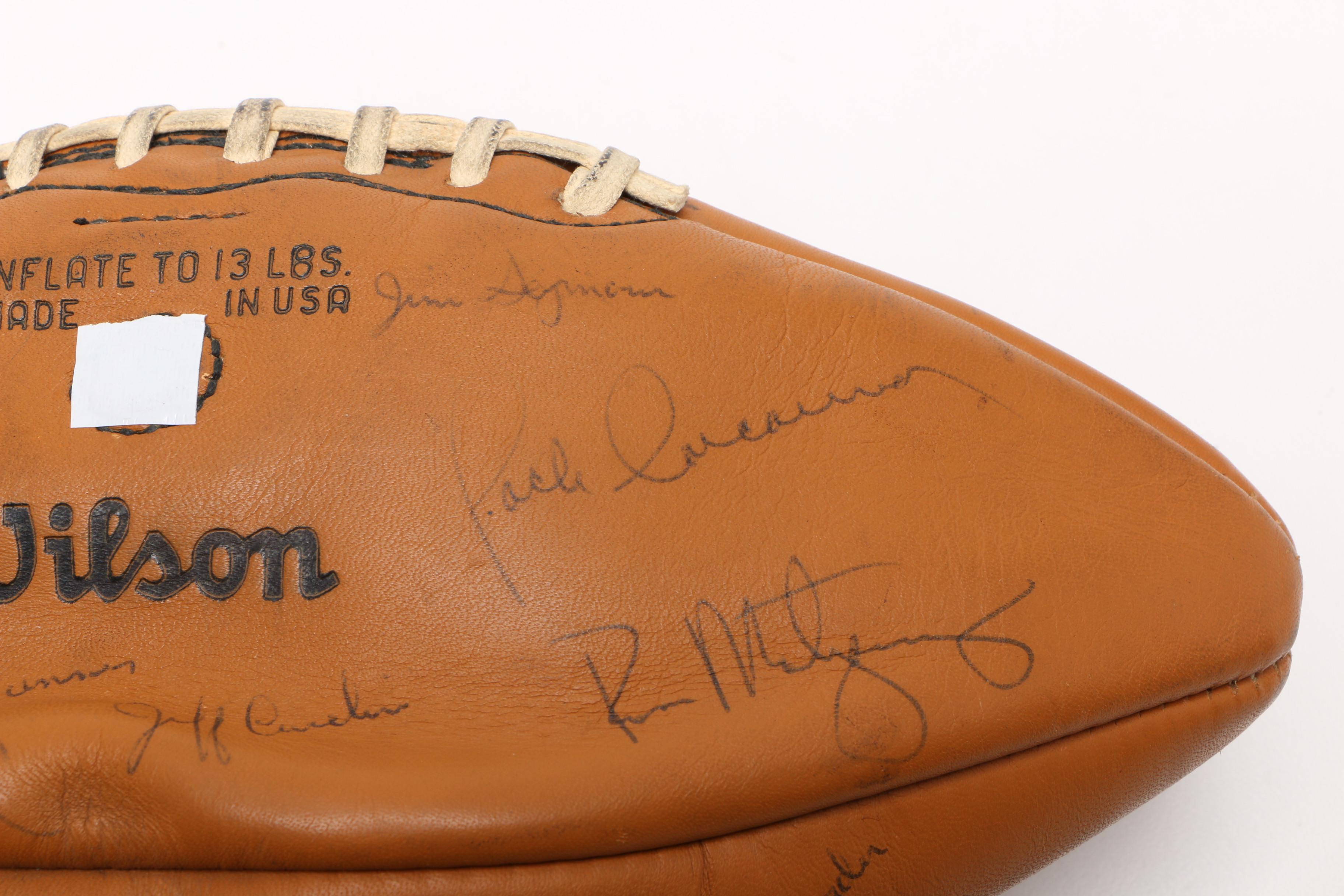1970 Chicago Bears Signed Football