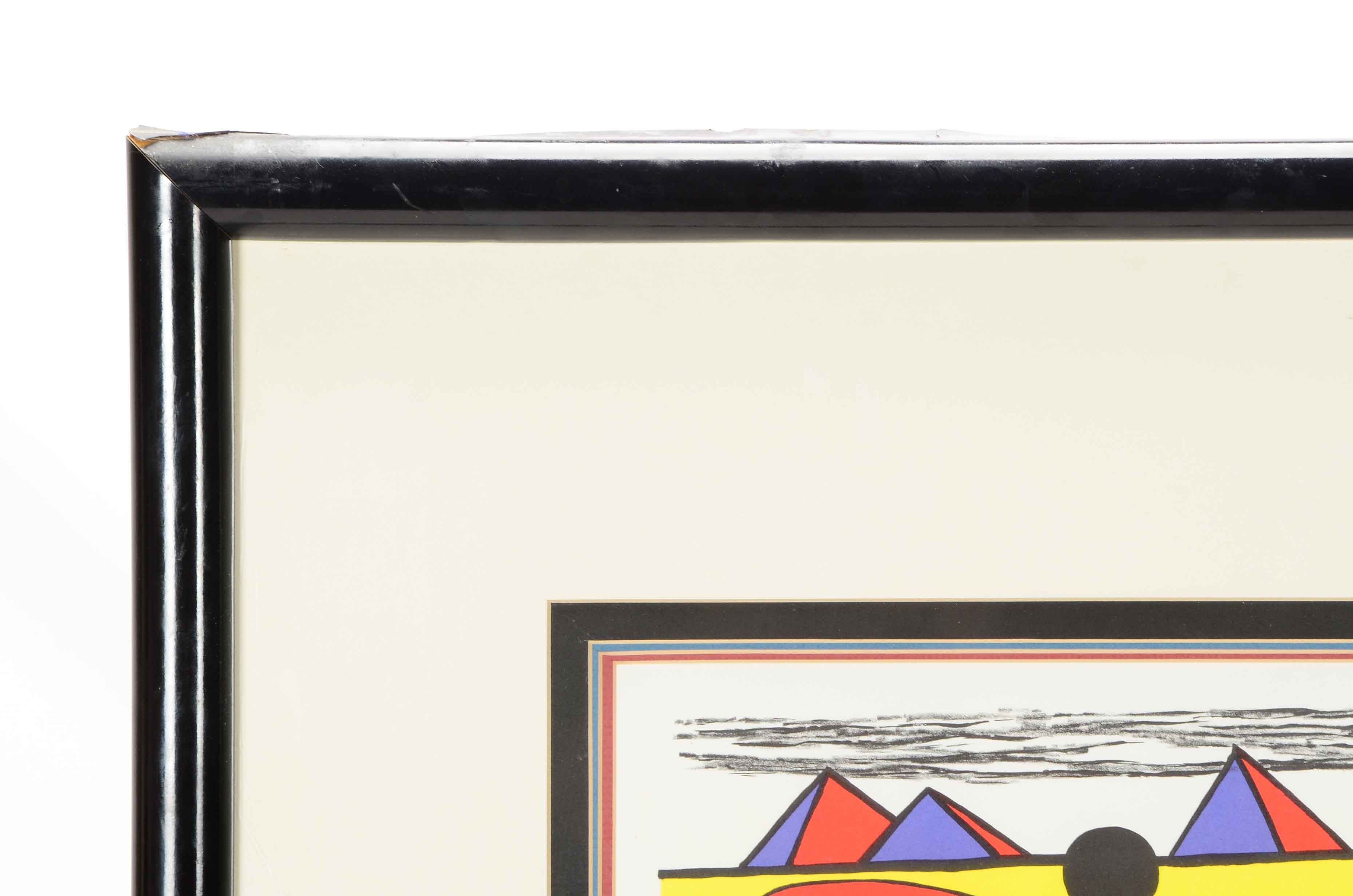 Alexander Calder 1975 Artist's Proof Color Lithograph "A San Lazzaro"