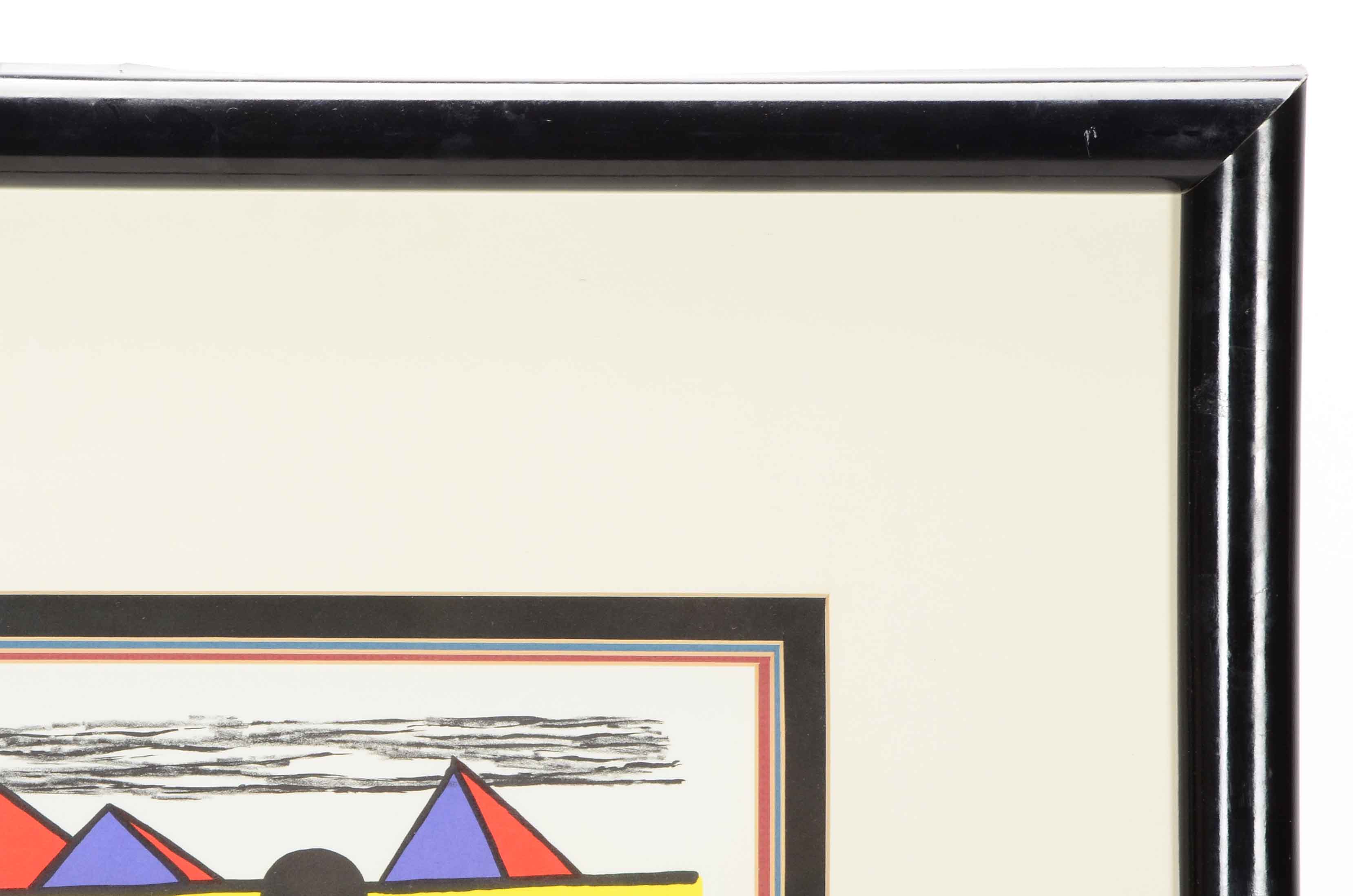Alexander Calder 1975 Artist's Proof Color Lithograph "A San Lazzaro"