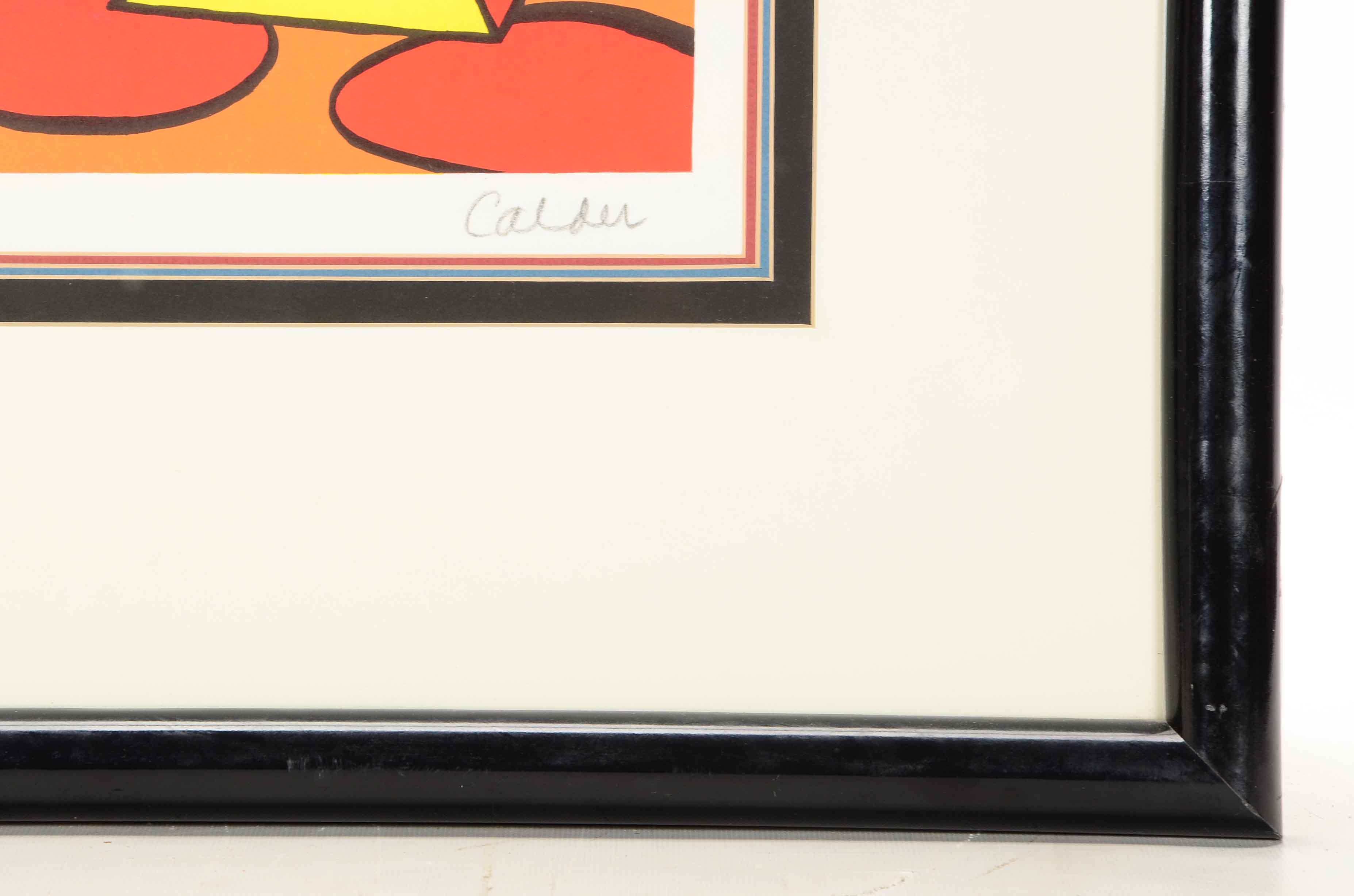 Alexander Calder 1975 Artist's Proof Color Lithograph "A San Lazzaro"