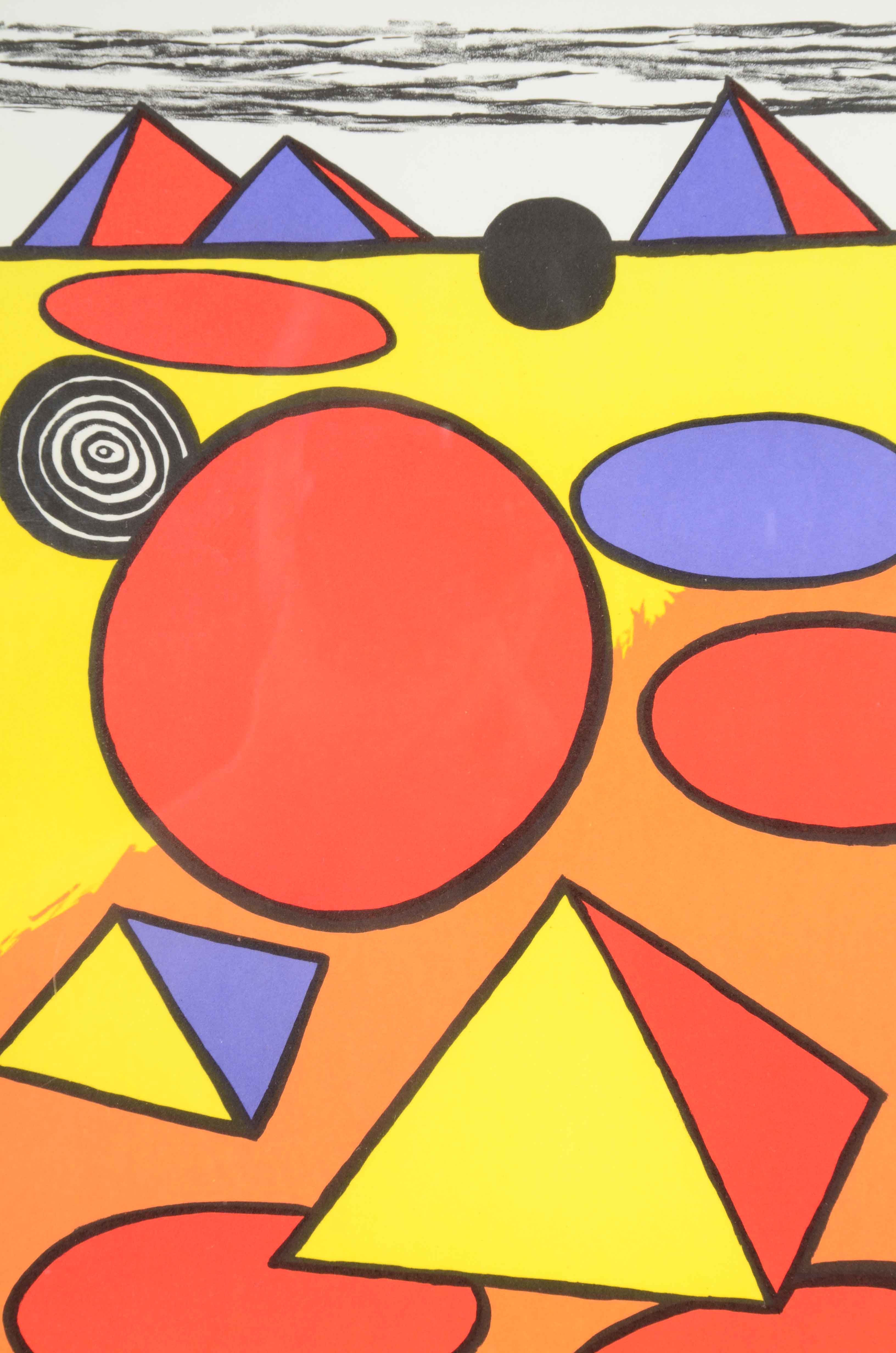 Alexander Calder 1975 Artist's Proof Color Lithograph "A San Lazzaro"