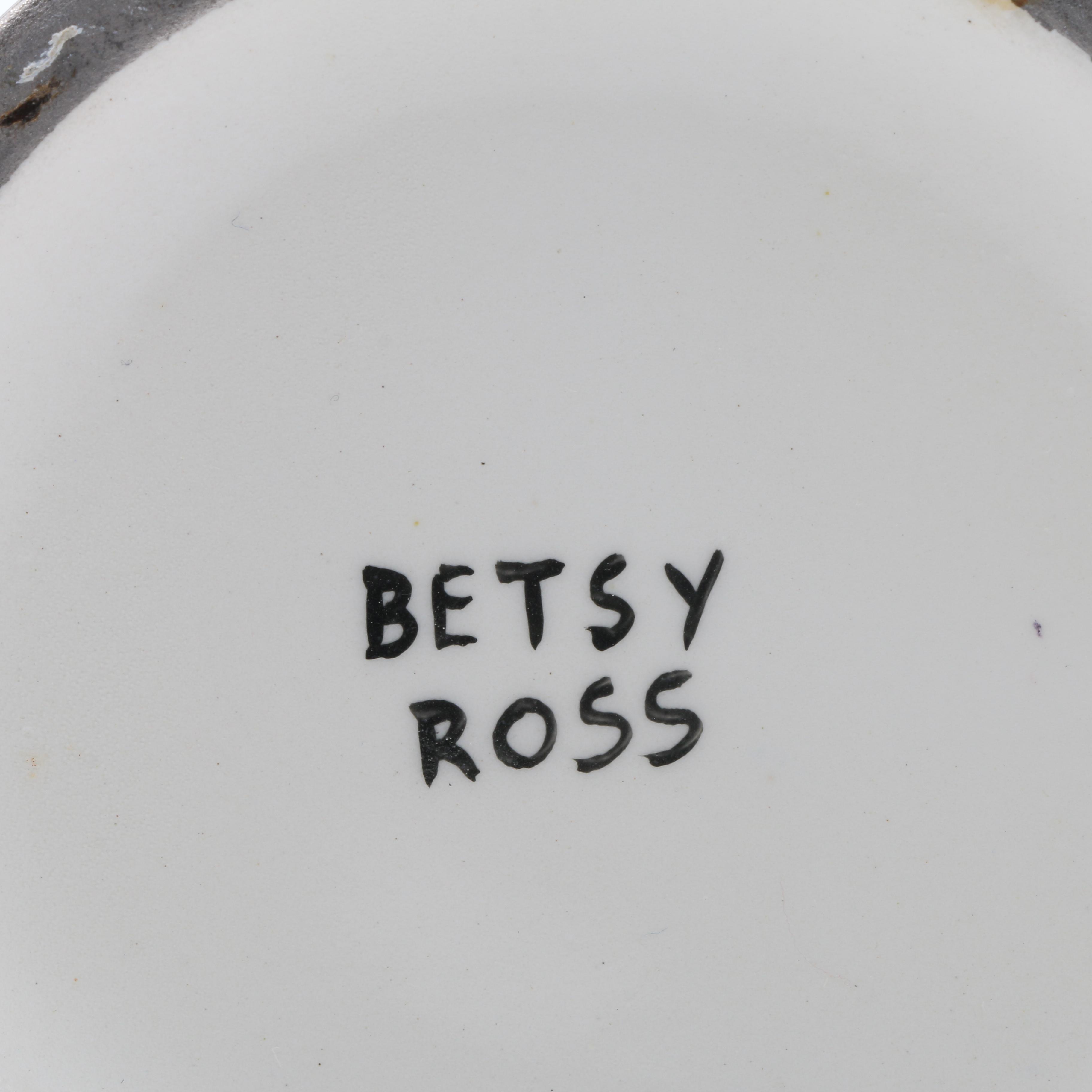 Vintage Cumbow China Luster Painted "Betsy Ross" Creamer Pitchers