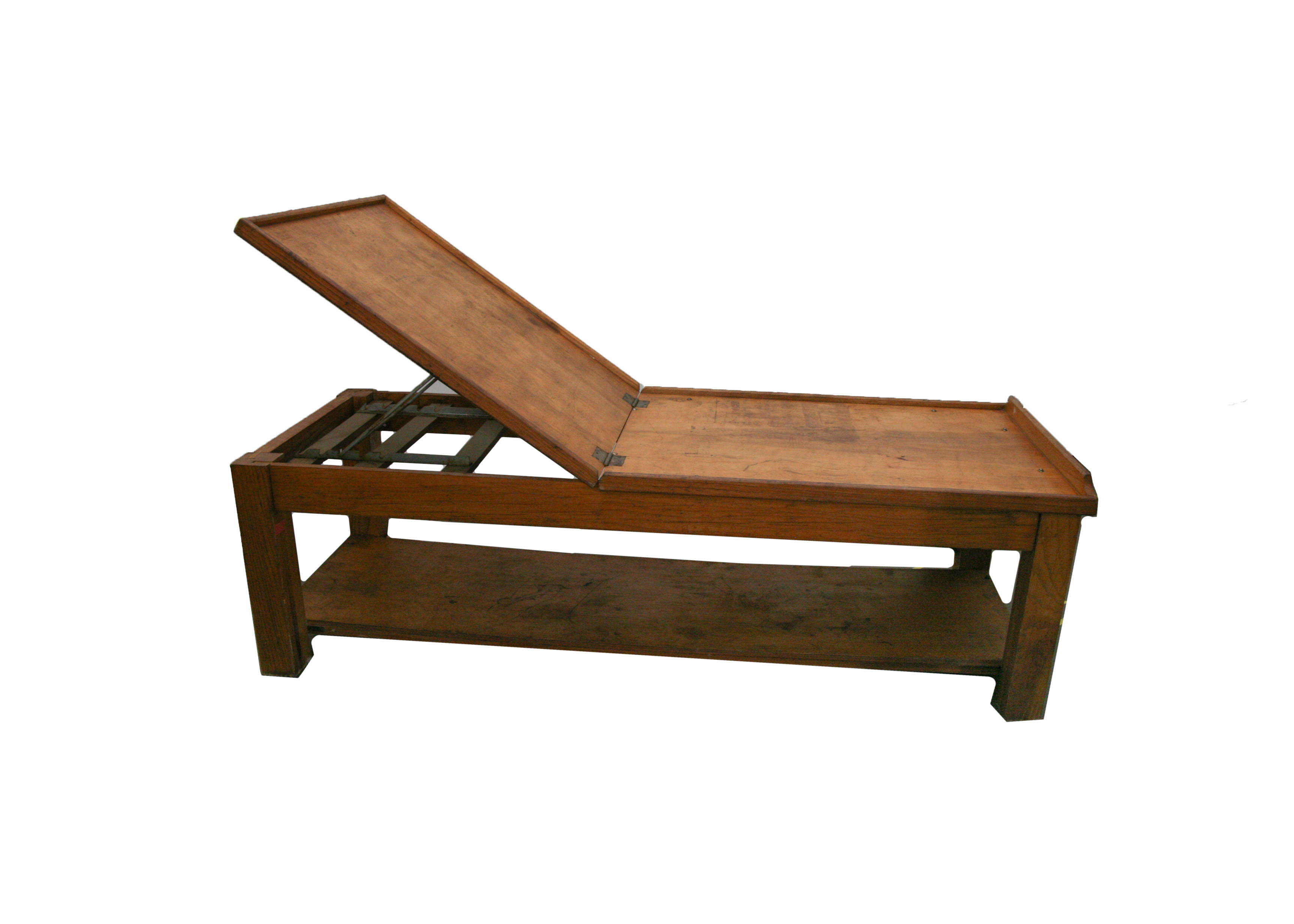 Vintage Wooden Hospital Bed