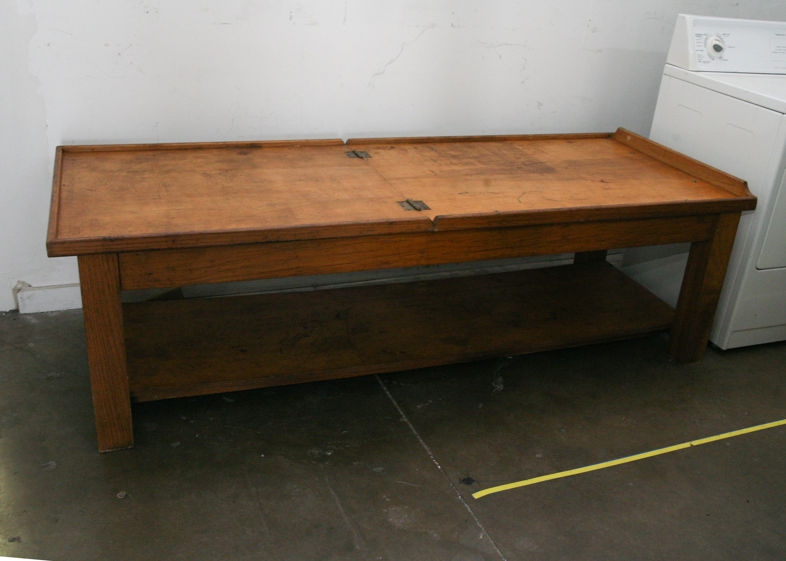 Vintage Wooden Hospital Bed