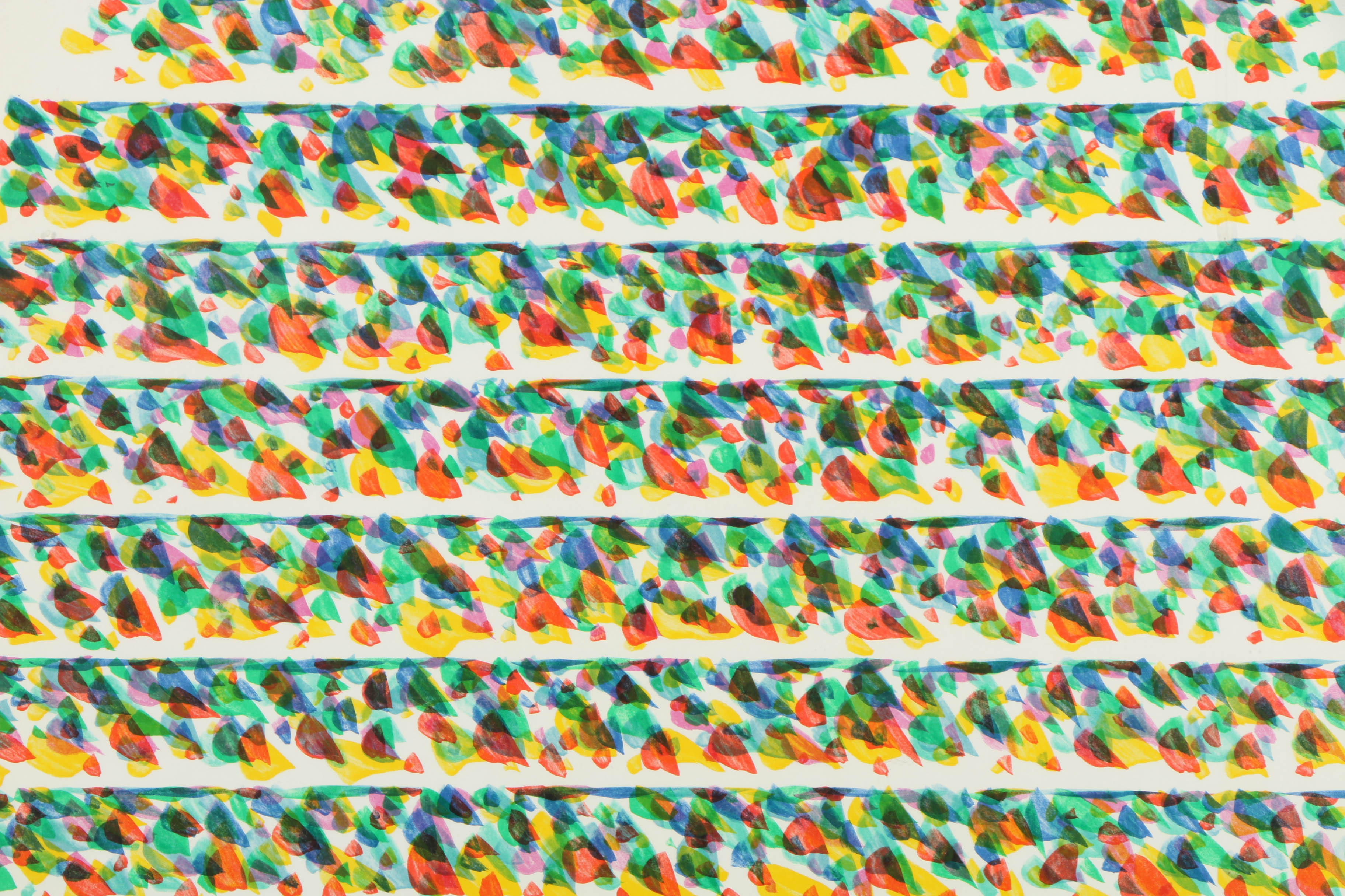 Piero Dorazio Color Lithograph on Paper Exhibition Poster