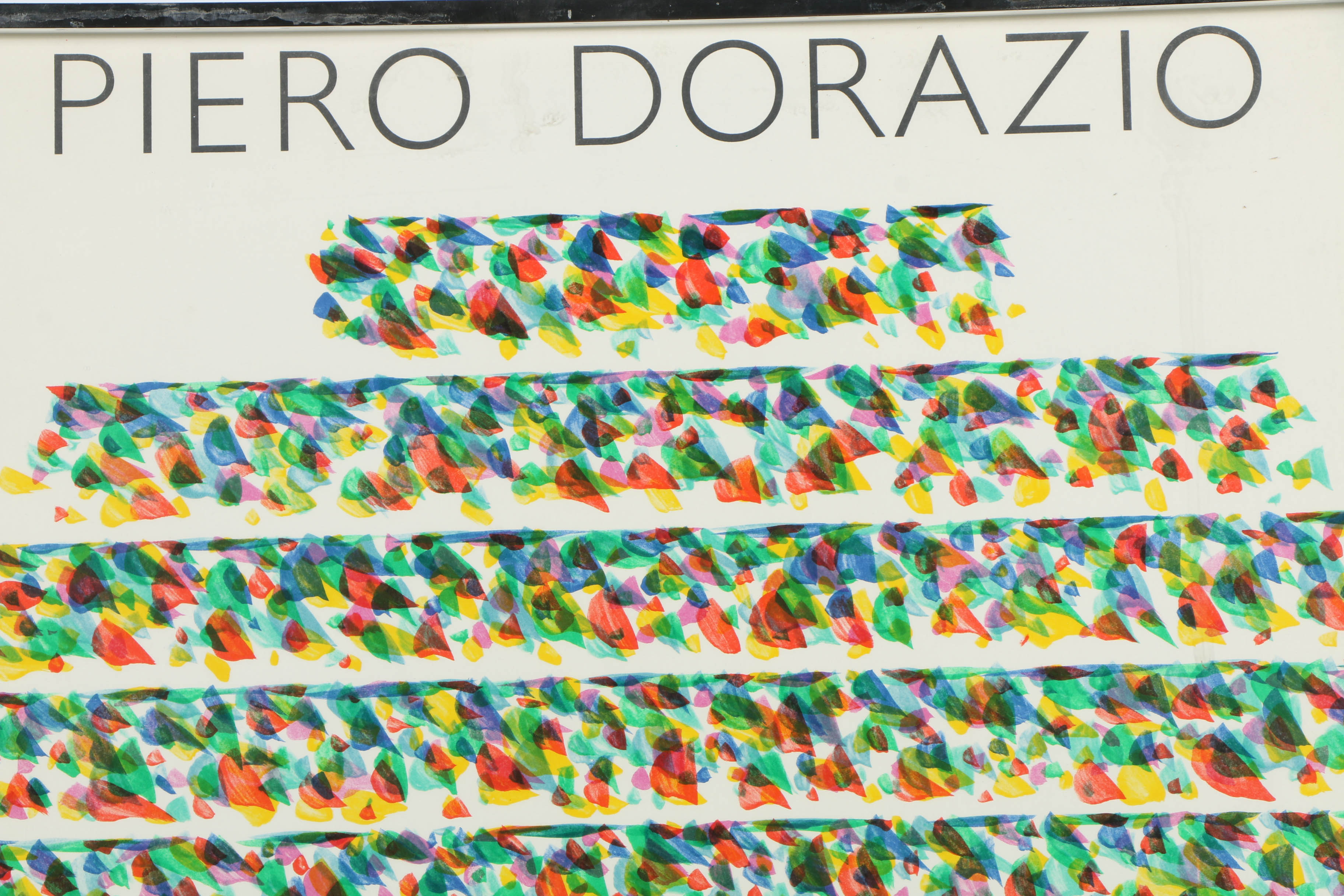 Piero Dorazio Color Lithograph on Paper Exhibition Poster
