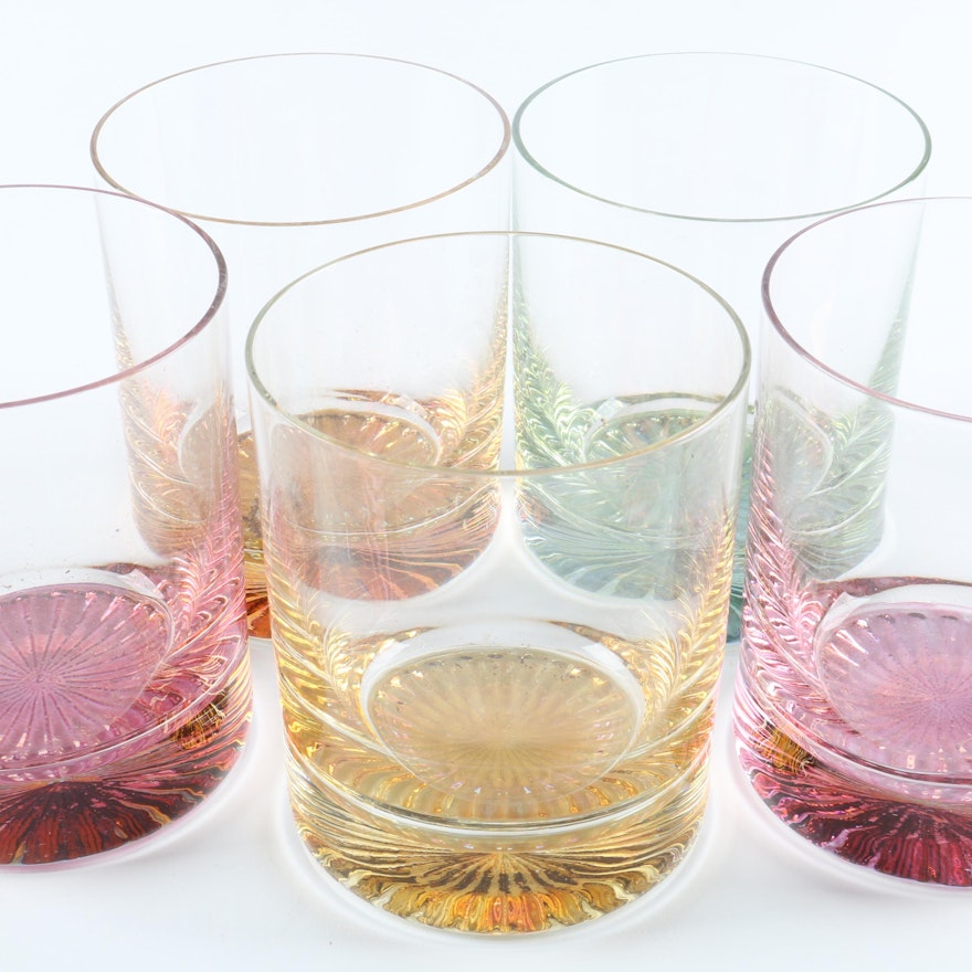 Set of Tinted Rocks Glasses
