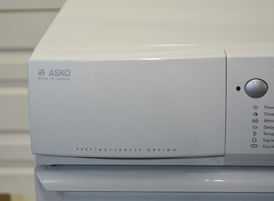 Asko of Sweden White Electric Washer and Dryer