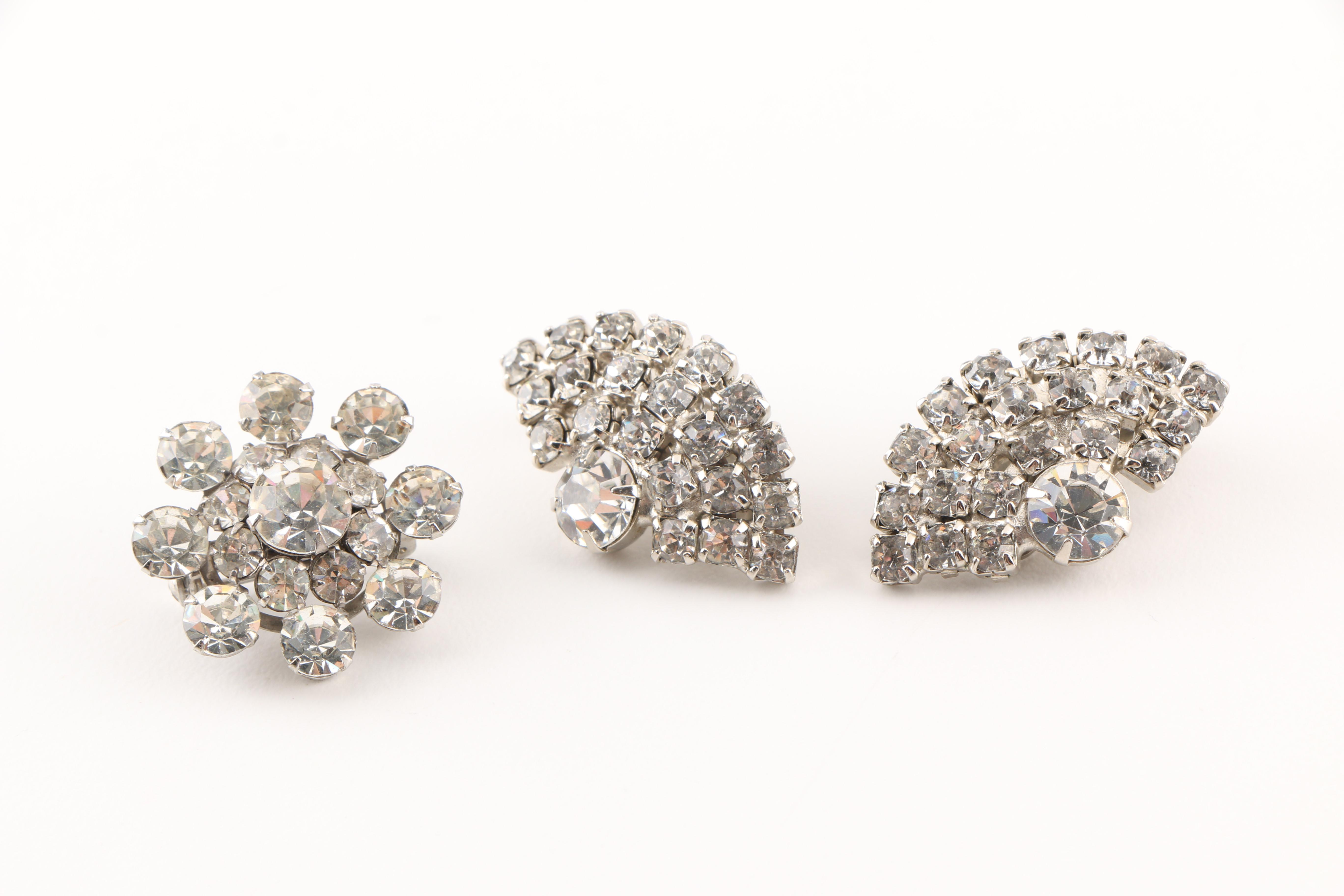 Collection of Rhinestone Jewelry Including Kramer