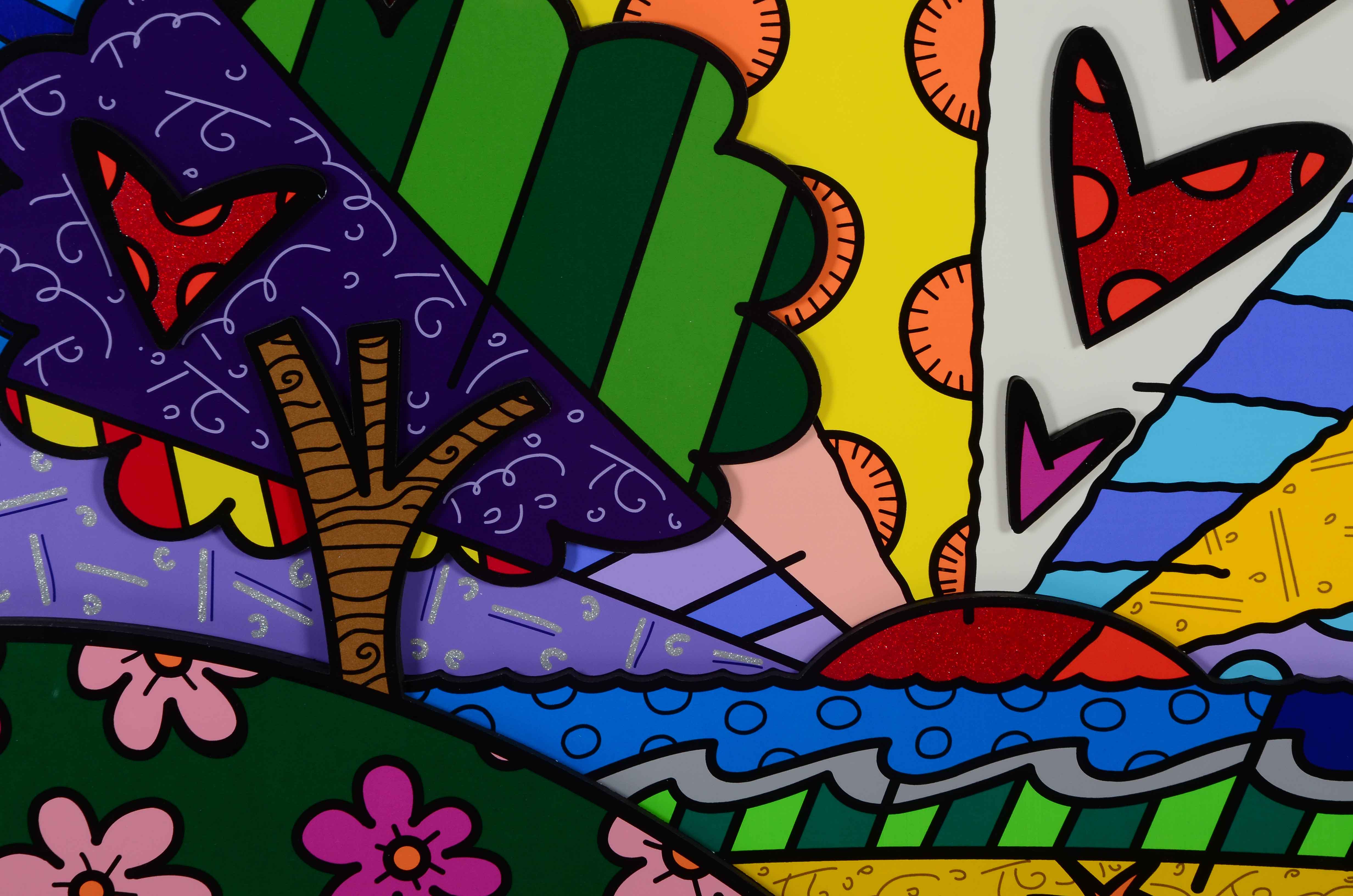 Romero Britto Limited Edition Serigraph "New Horizon'