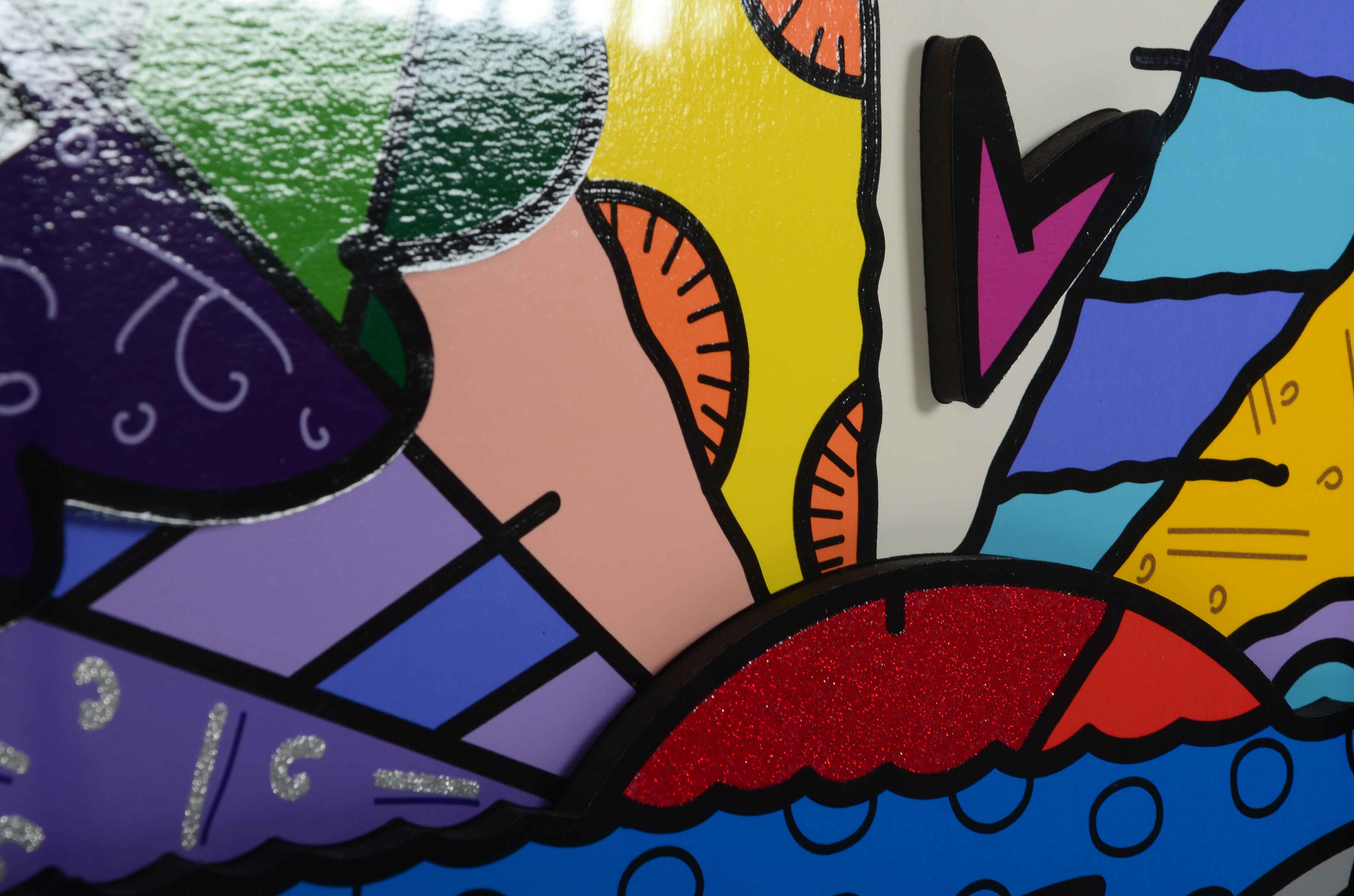 Romero Britto Limited Edition Serigraph "New Horizon'