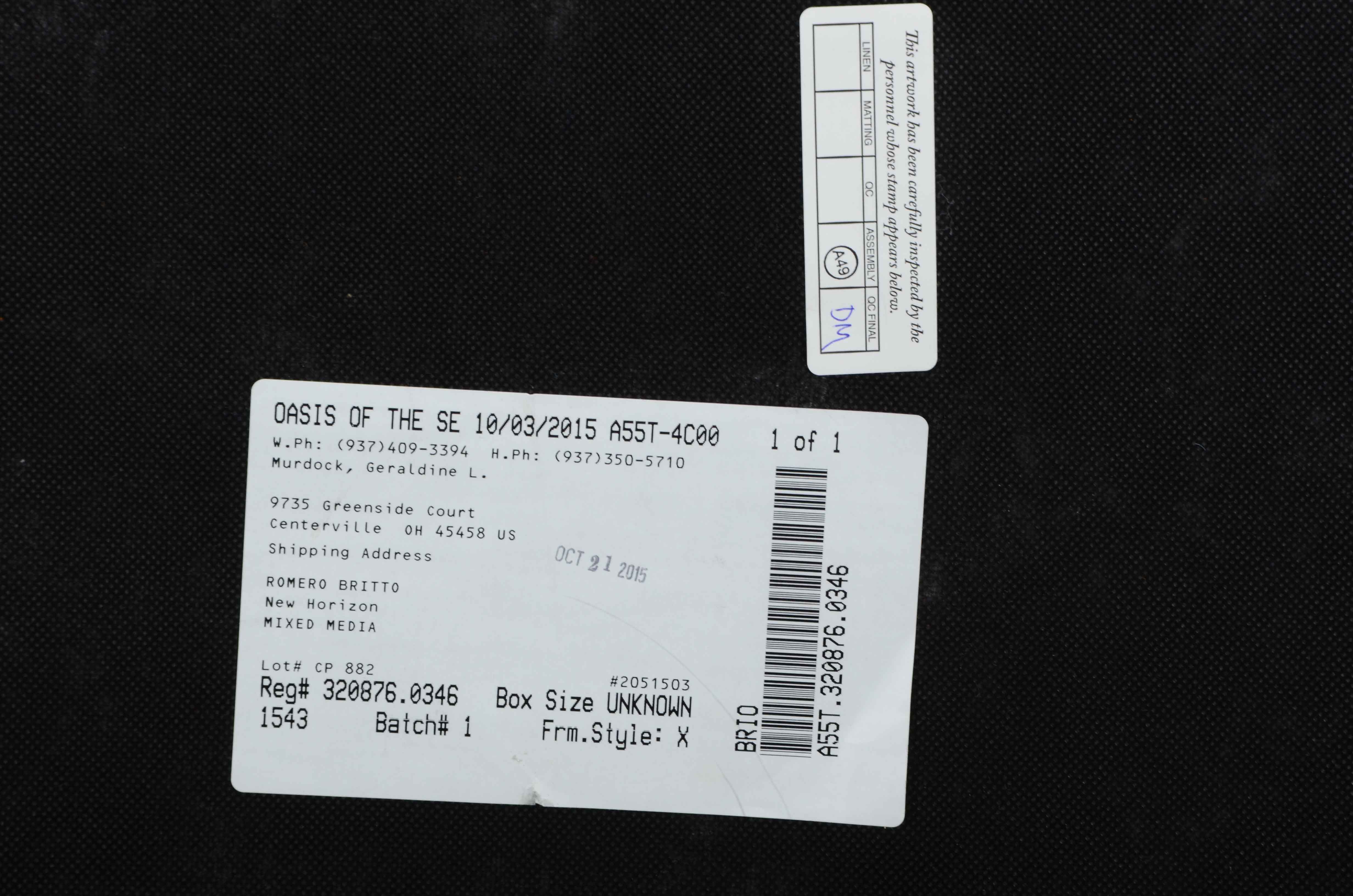 Romero Britto Limited Edition Serigraph "New Horizon'