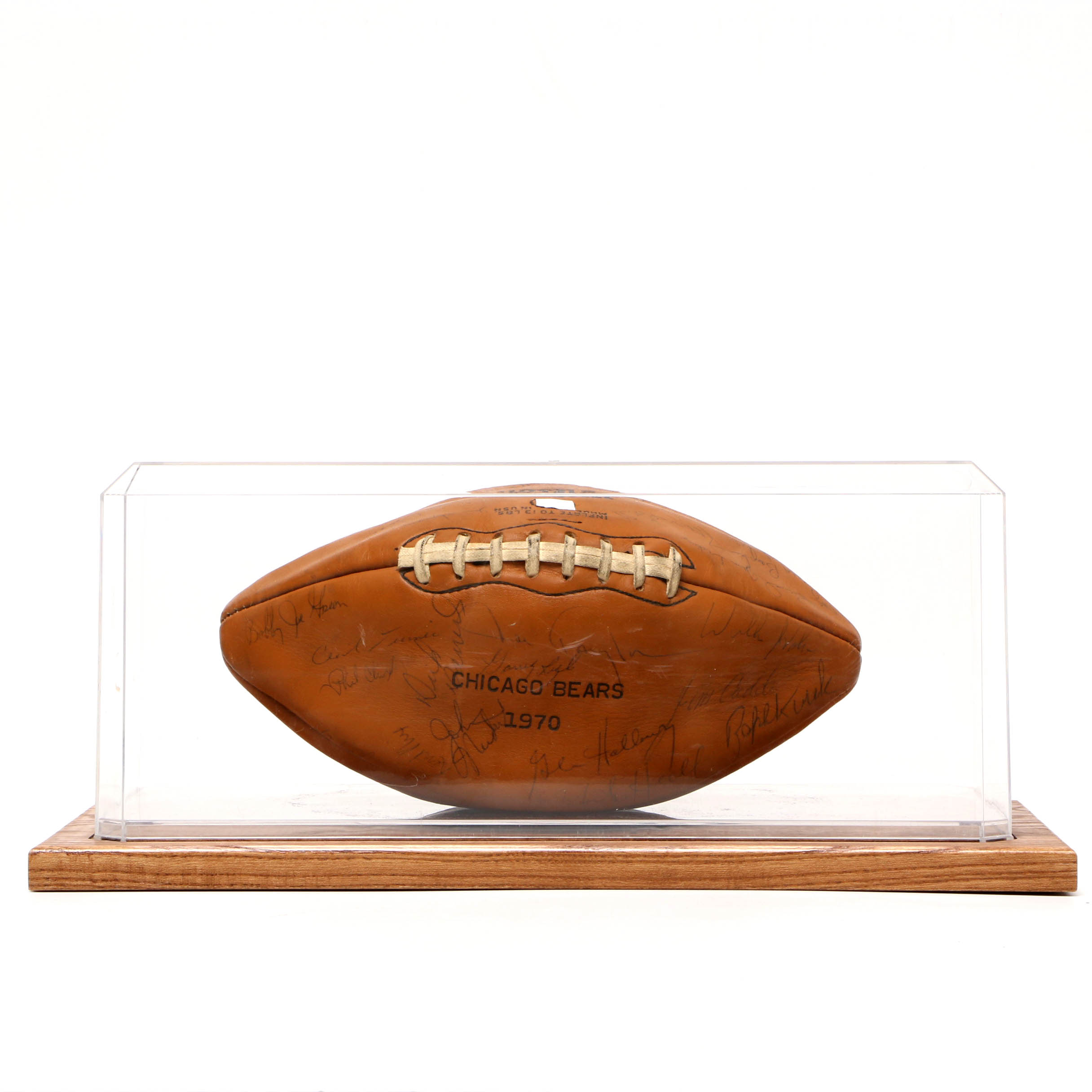 1970 Chicago Bears Signed Football