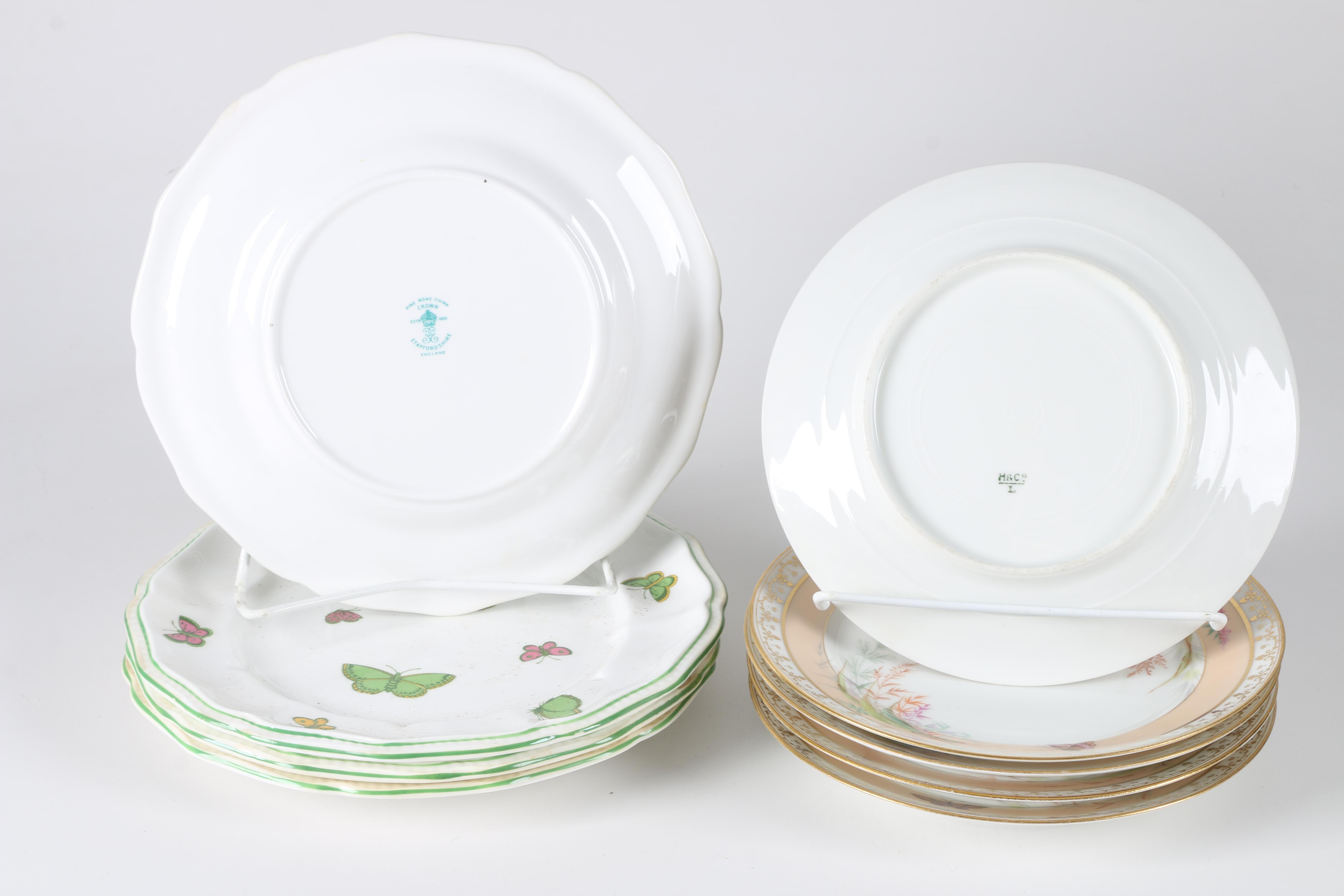 Butterfly Motif China including Antique Haviland and Staffordshire