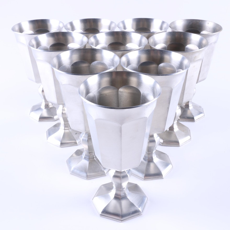 Gorham "Octette" Pewter Goblets