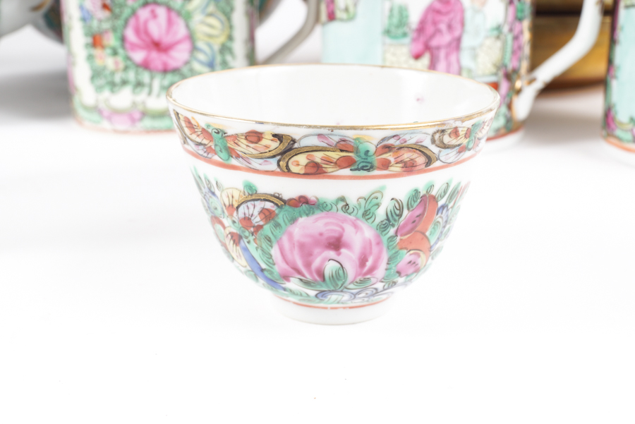 Hand-painted Chinese Rose Canton Porcelain
