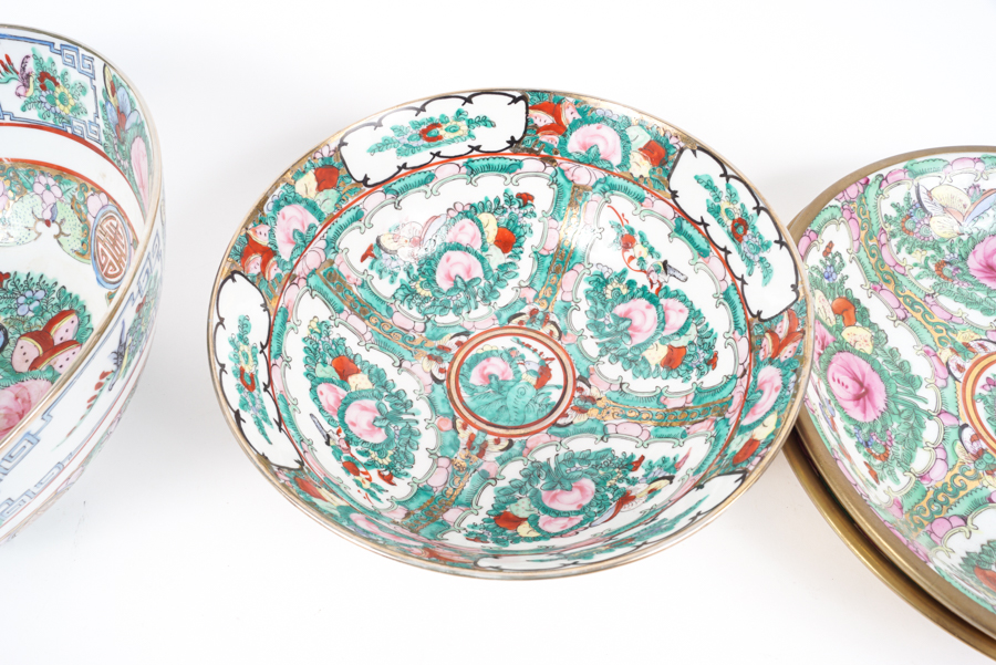 Hand-painted Chinese Rose Canton Porcelain