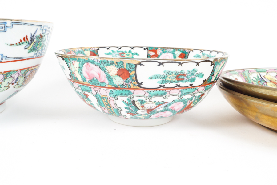 Hand-painted Chinese Rose Canton Porcelain