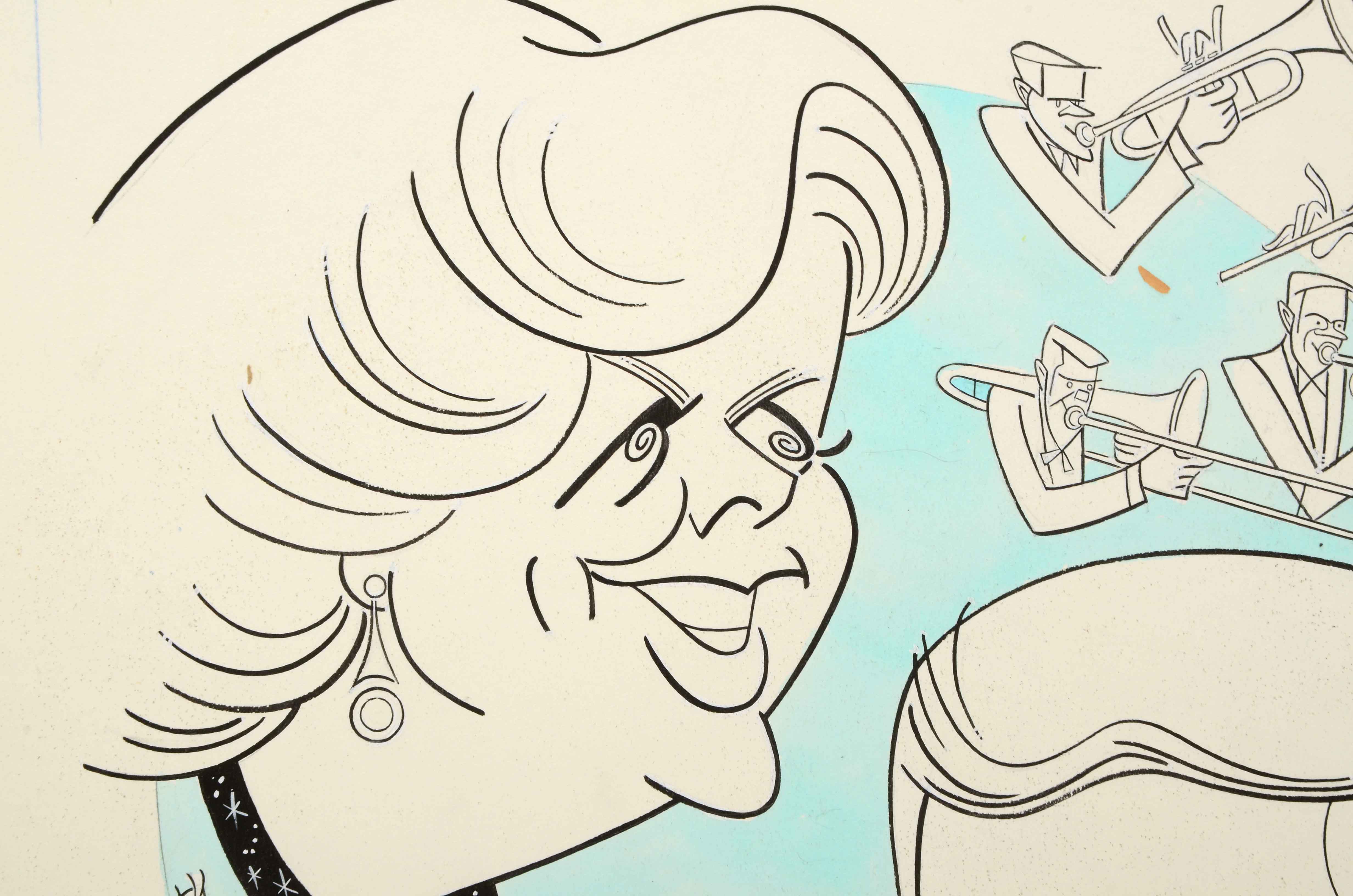 Sam Norkin Original Ink and Watercolor Illustration "Westbury Music Fair"