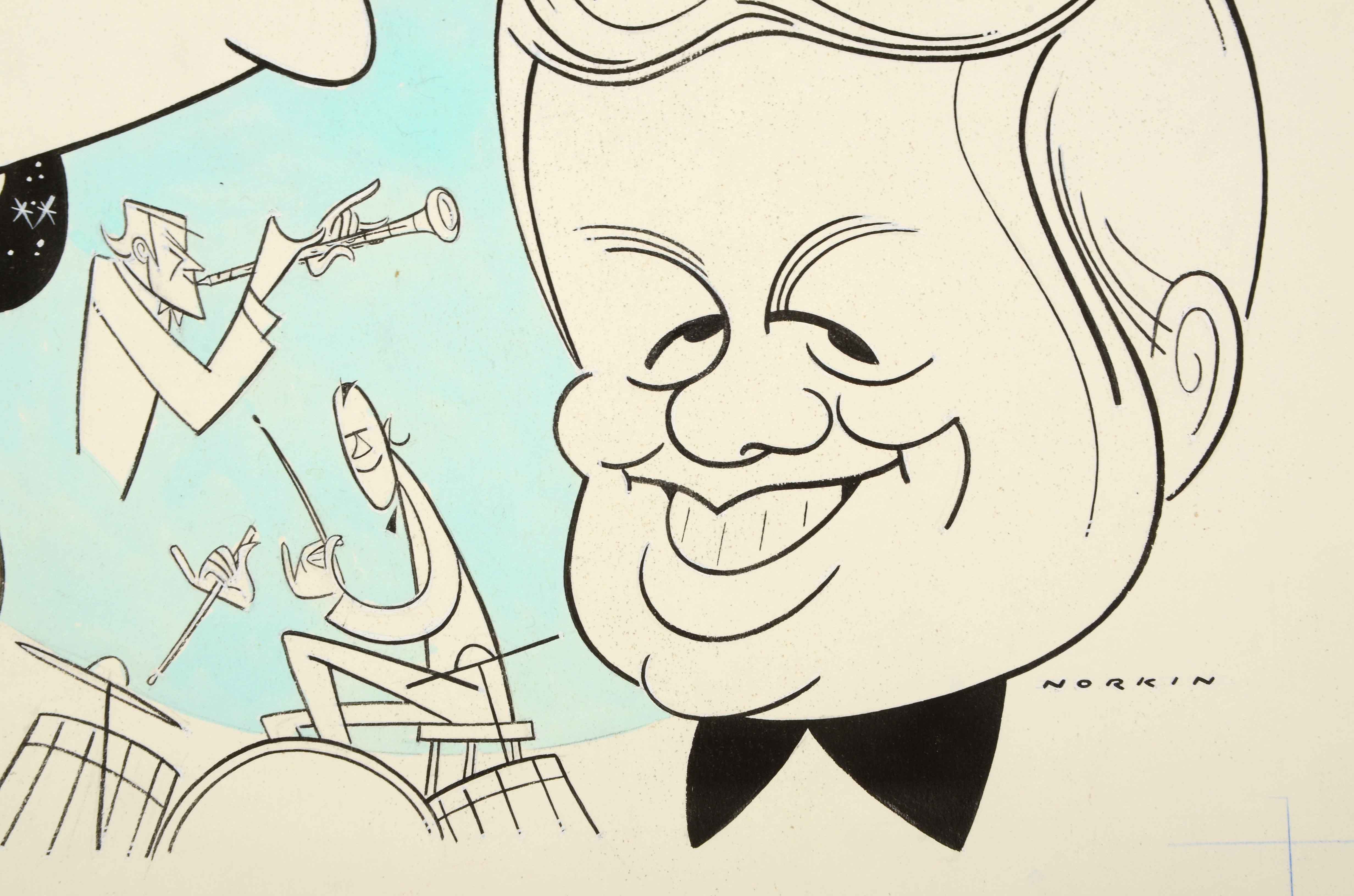 Sam Norkin Original Ink and Watercolor Illustration "Westbury Music Fair"