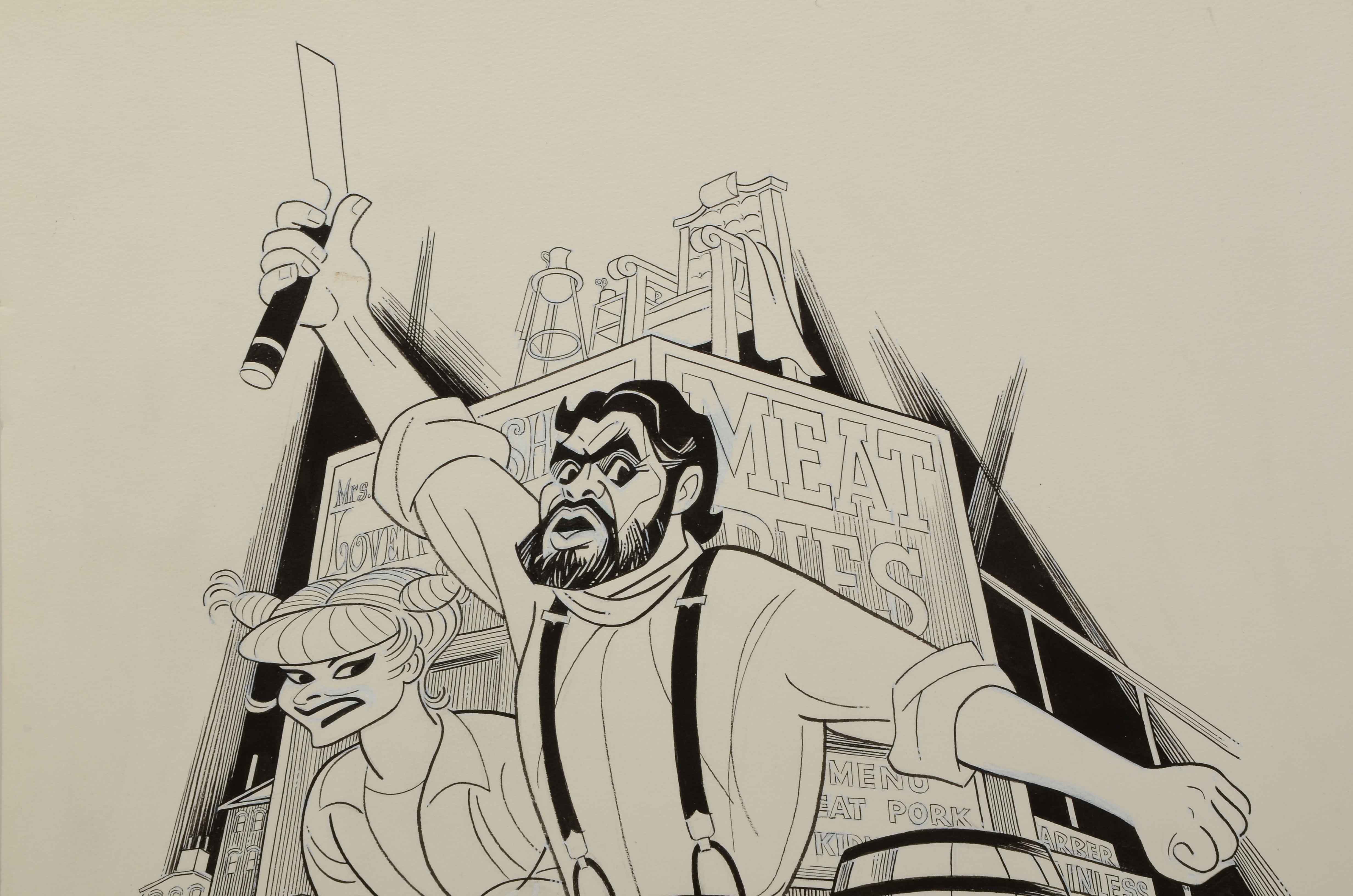 Sam Norkin Original Ink Illustration on Paper