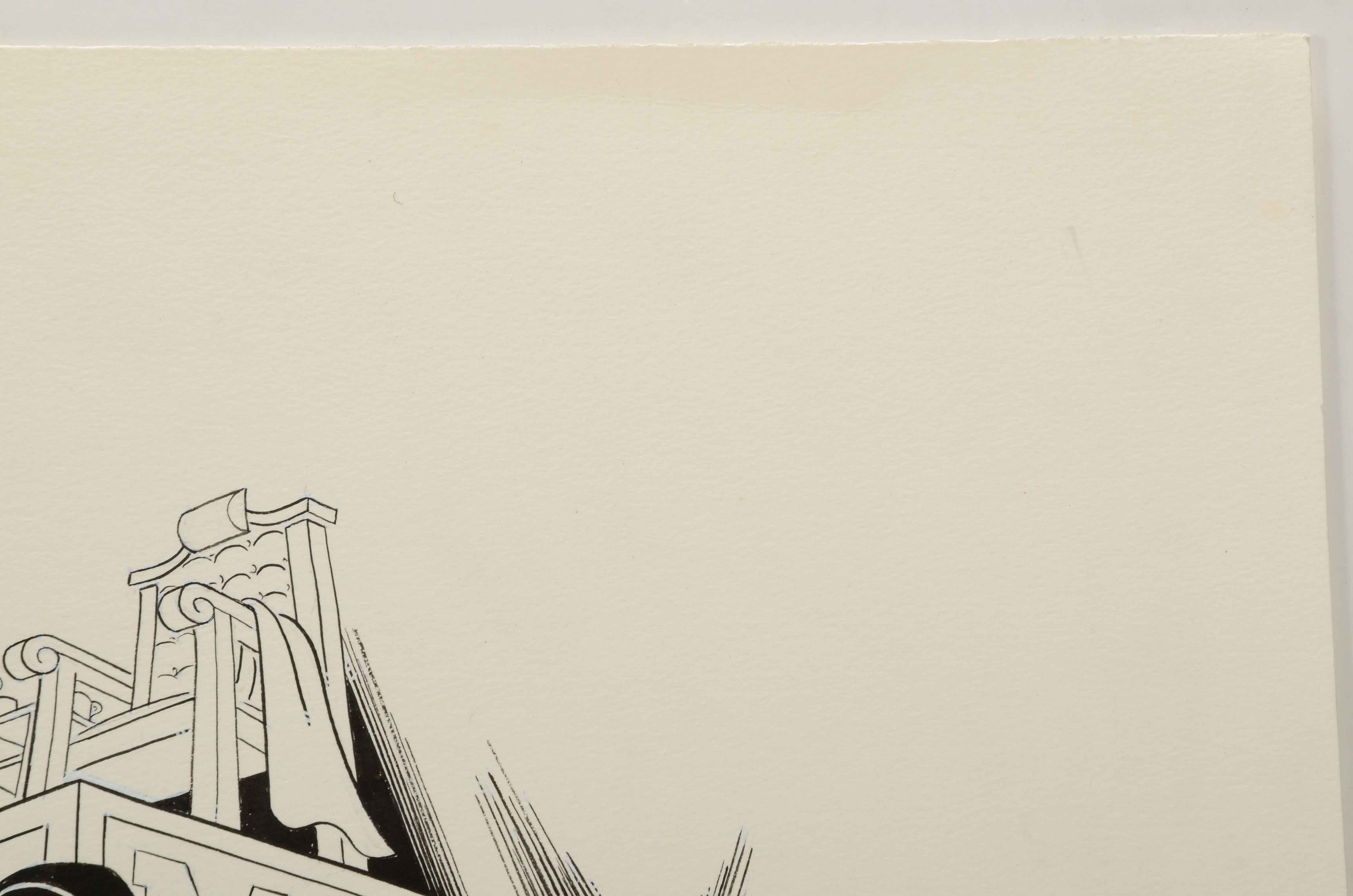 Sam Norkin Original Ink Illustration on Paper