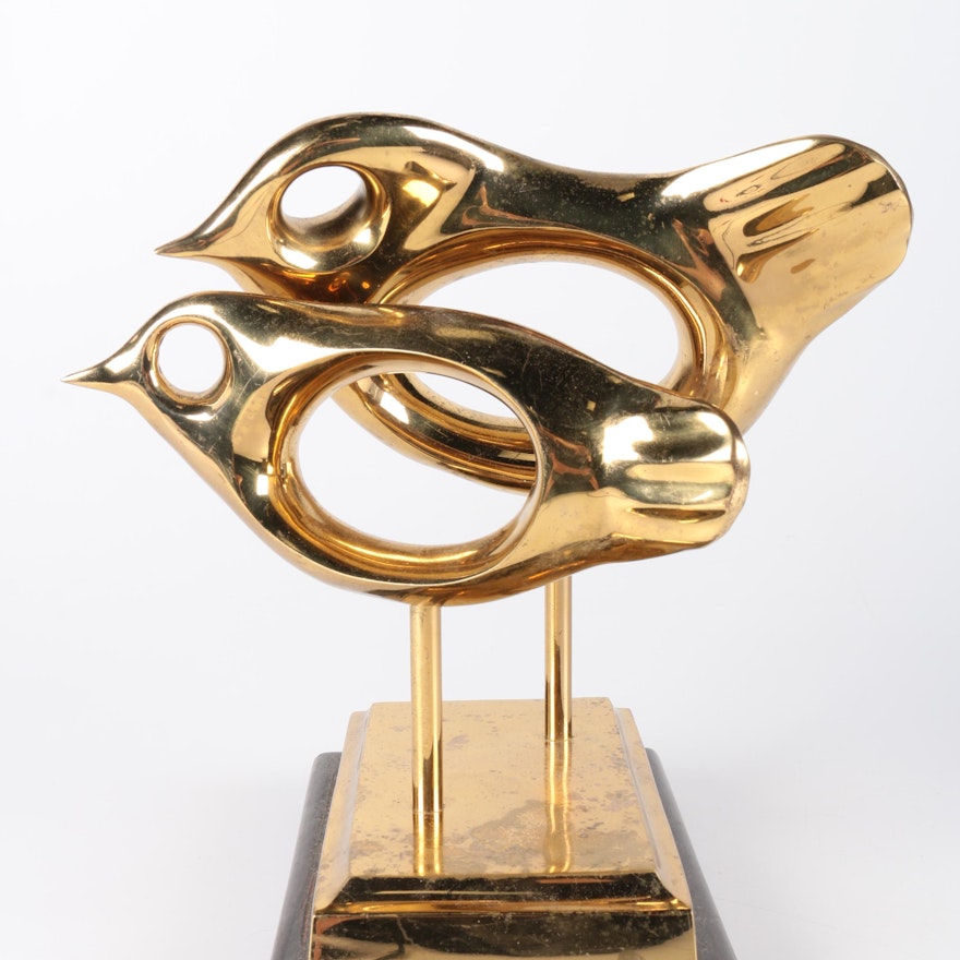Brass Bird Sculpture