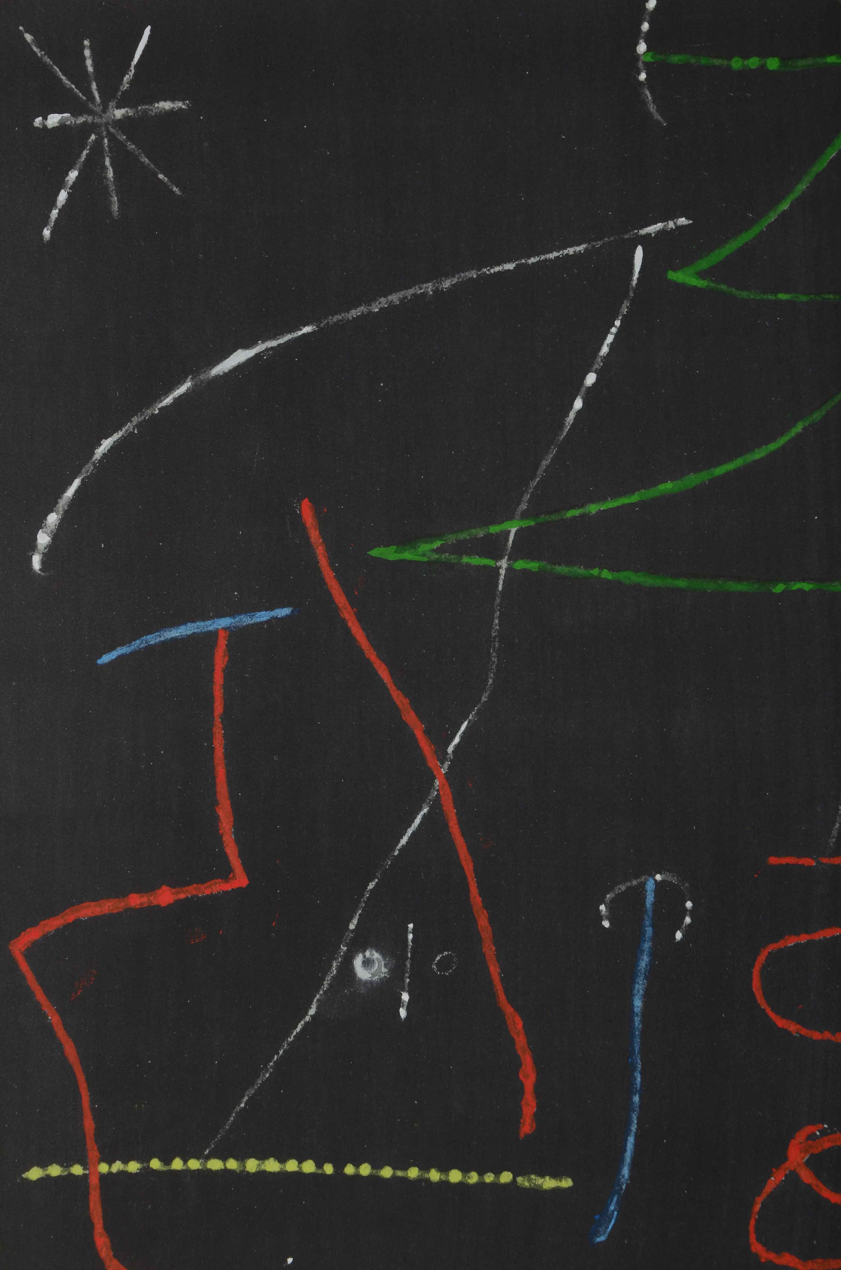 Joan Mirò Pochoir from 1958 Edition of "XXe Siecle"