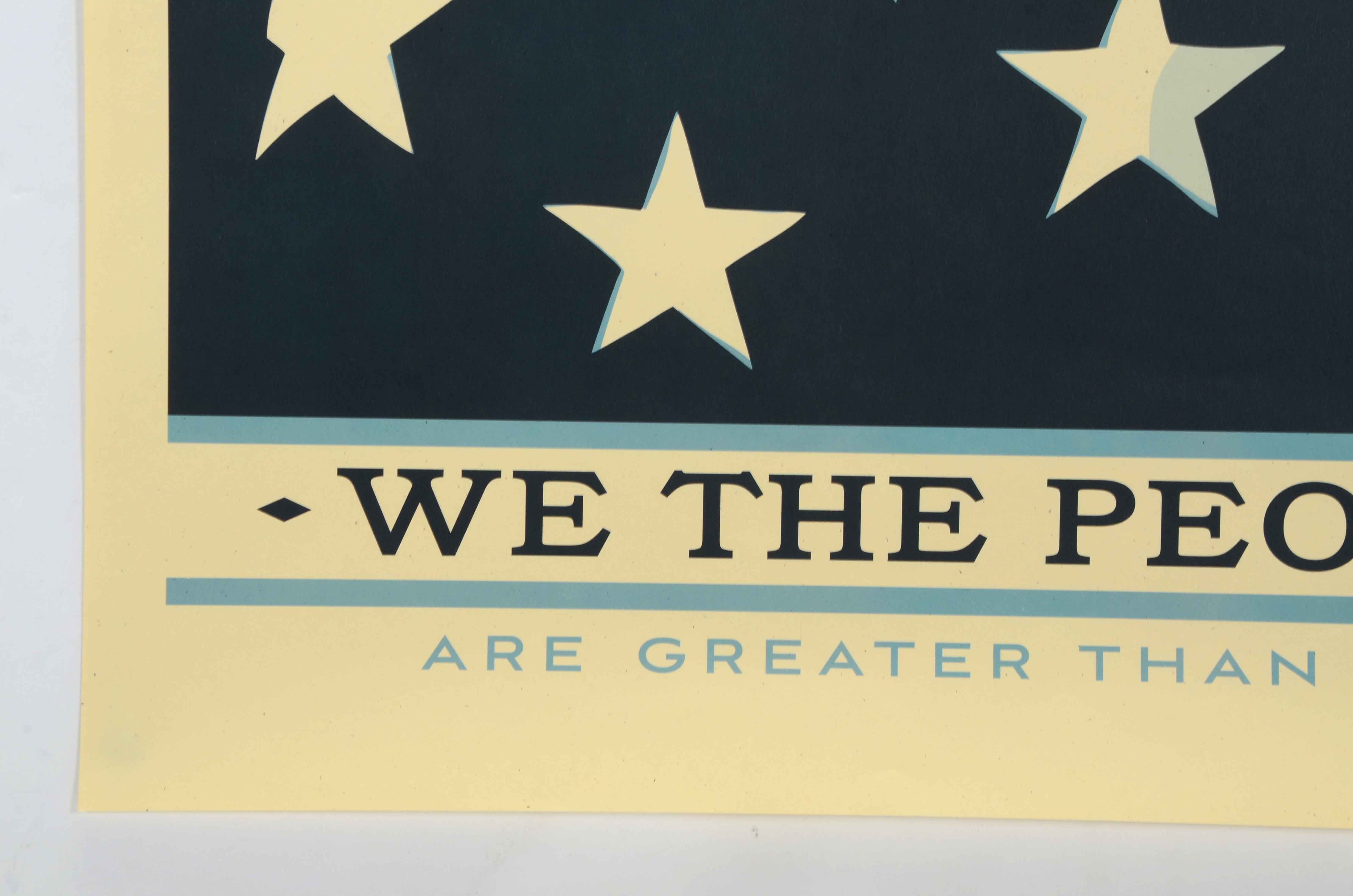 Shepard Fairey Offset Poster "We the People: Are Greater Than Fear"