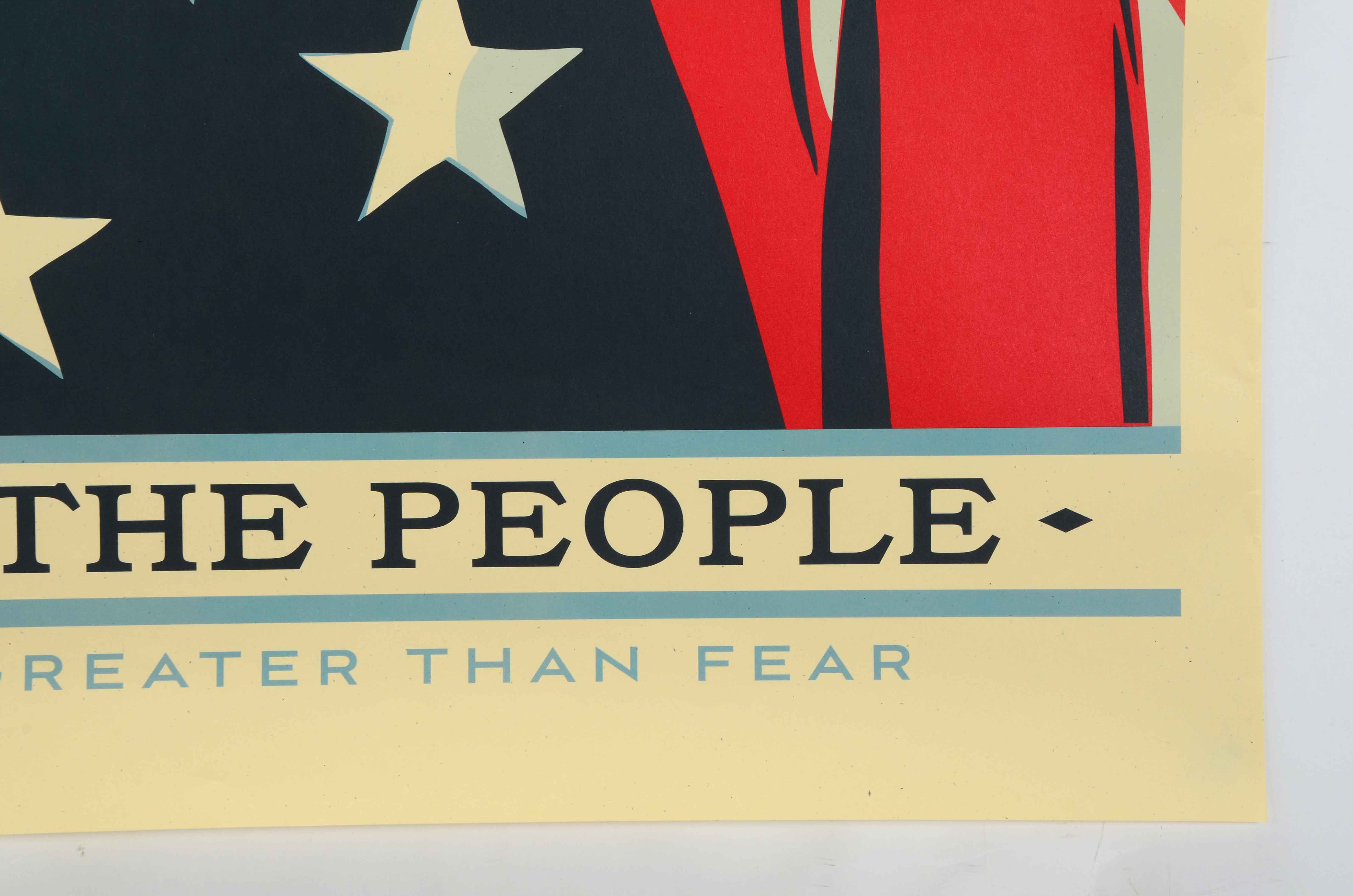 Shepard Fairey Offset Poster "We the People: Are Greater Than Fear"